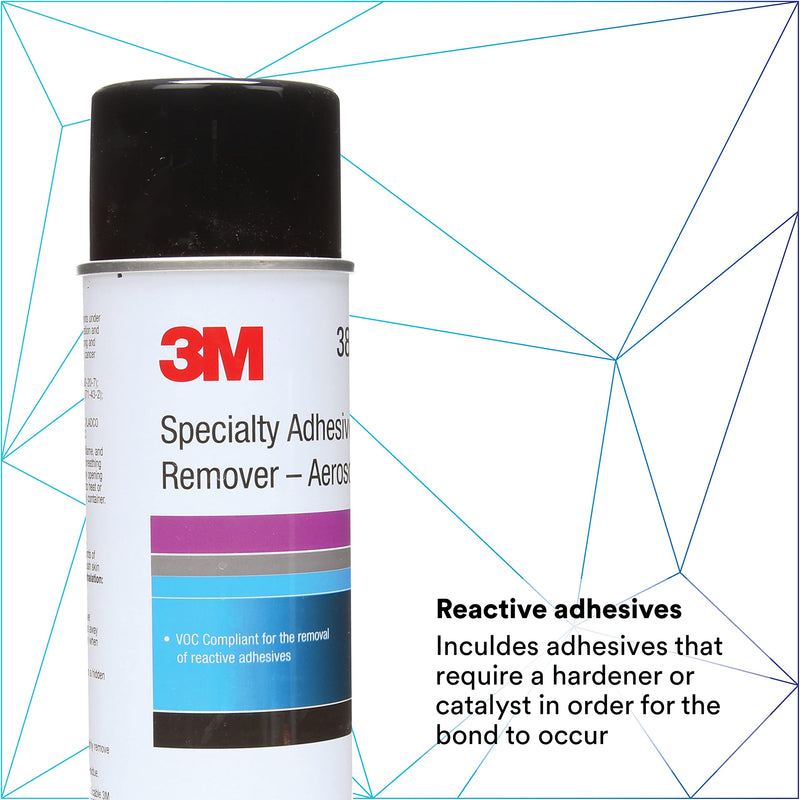 3M 38987 Specialty Adhesive Remover, Solvent-Based, Removes Reactive Adhesives, 15 fl oz