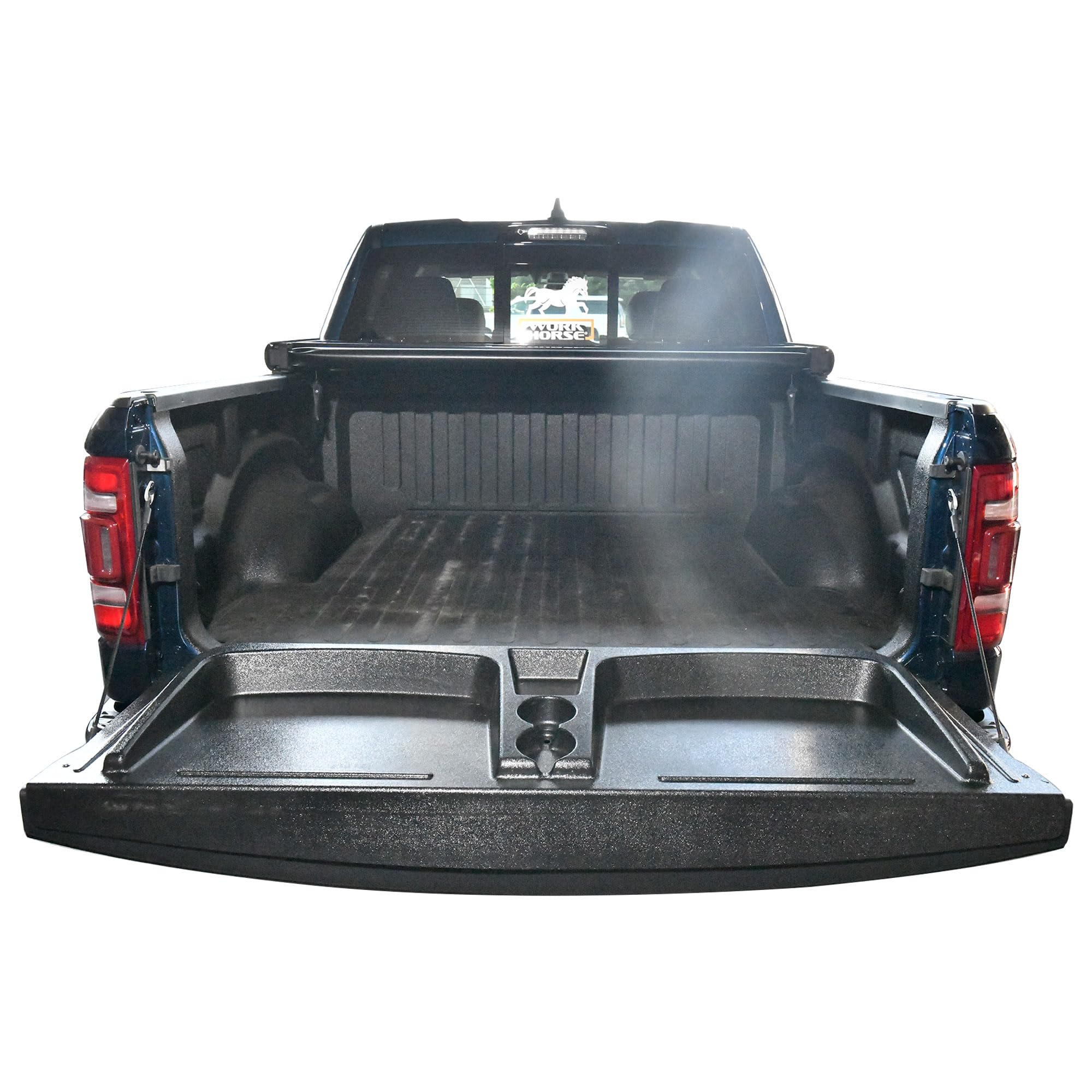 TOTALINER Black Horse ABS Tail Gate Seat for Poolside, Tailgating, Camping, Sporting Events, Picnic, Outdoor Concerts and Beach Compatible with 2019-2024 Ram 1500-TGS-RA19