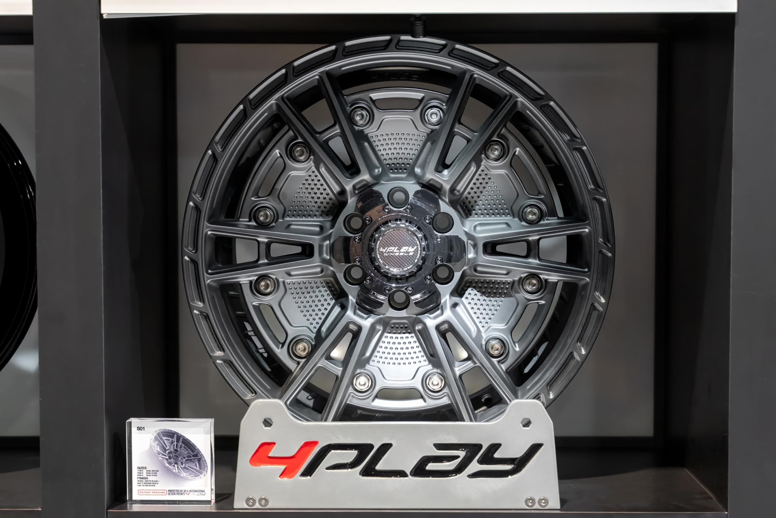 4PLAY 4PS01 Wheels 18 Inch Rim Fits 6x135 & 6x139.7 18x9 Satin Black (1)