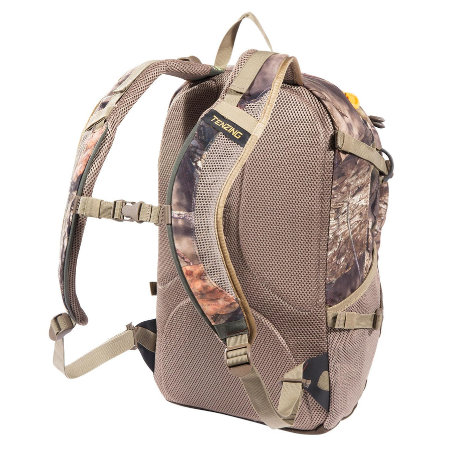 TENZING Day Pack Pace, Mossy Oak Break-Up Country, 1,600-Cubic-Inch Low-Profile Ultra Soft Quiet Durable Hunting Backpack with Multiple Pockets & Water Reservoir Compartment