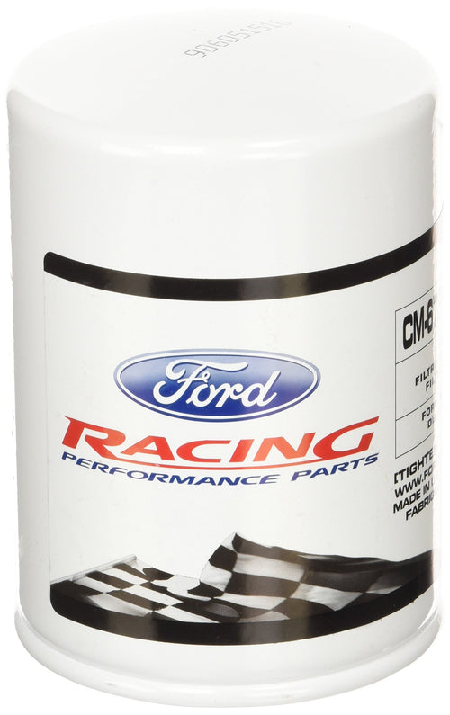 High Performance Ford Oil Filter, Canister, Screw-On, 13/16-16 in Thread, Steel, White, Each
