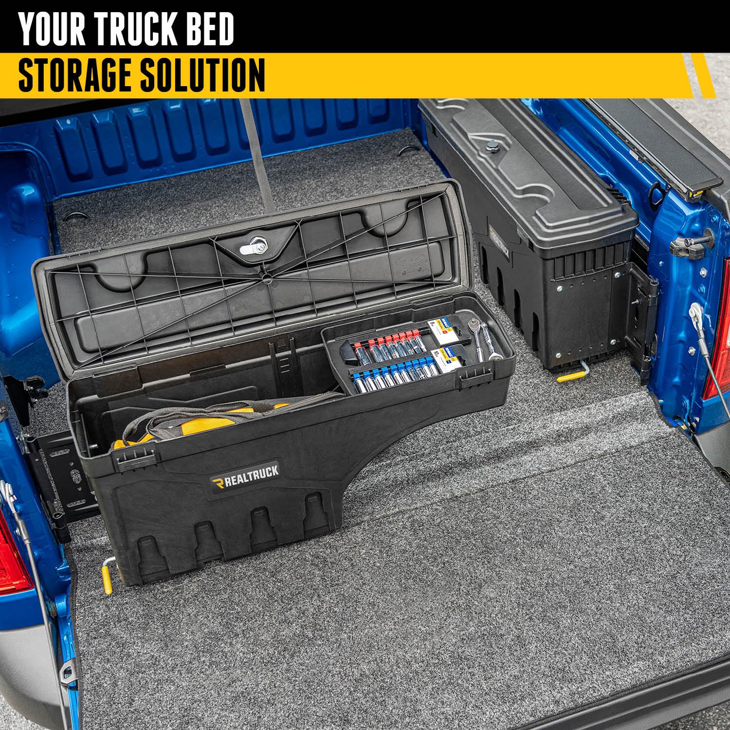 UnderCover Swingcase RealTruck Truck Bed Storage Box | SC304D | Fits 2020 - 2024 Jeep Gladiator Drivers Side