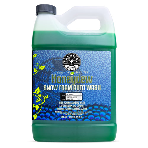 Chemical Guys Honeydew Snow Foam Car Wash Soap for Foam Cannon or Bucket, Super Suds for Trucks, Motorcycles, RVs & More - 128 oz (1 Gallon)