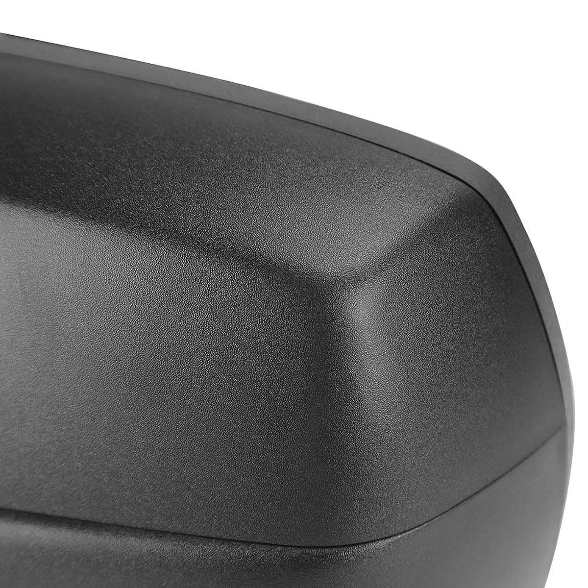 Spec-D Tuning Matte Black Left Driver Side Power Heated Mirror w/Puddle Light Compatible with 2014-2018 Chevy Silverado, GMC Sierra