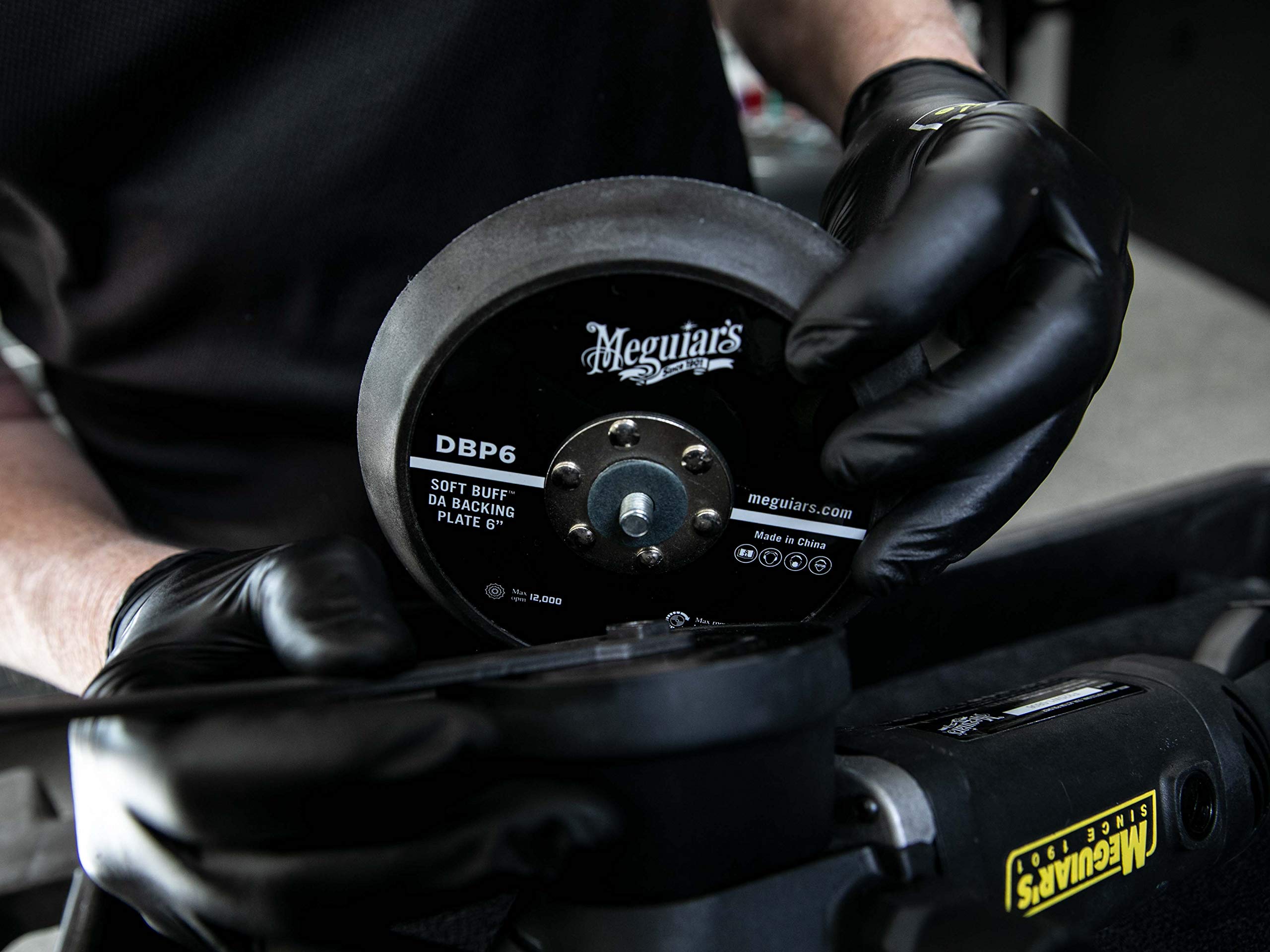 6 Inch Meguiar's Soft Buff DA Backing Plate DBP6 - Backing Plate, Hook and Loop for Machine Polishing with Foam and Microfiber Discs, Professional DA Polisher Backing Plate, 1 Backing Plate