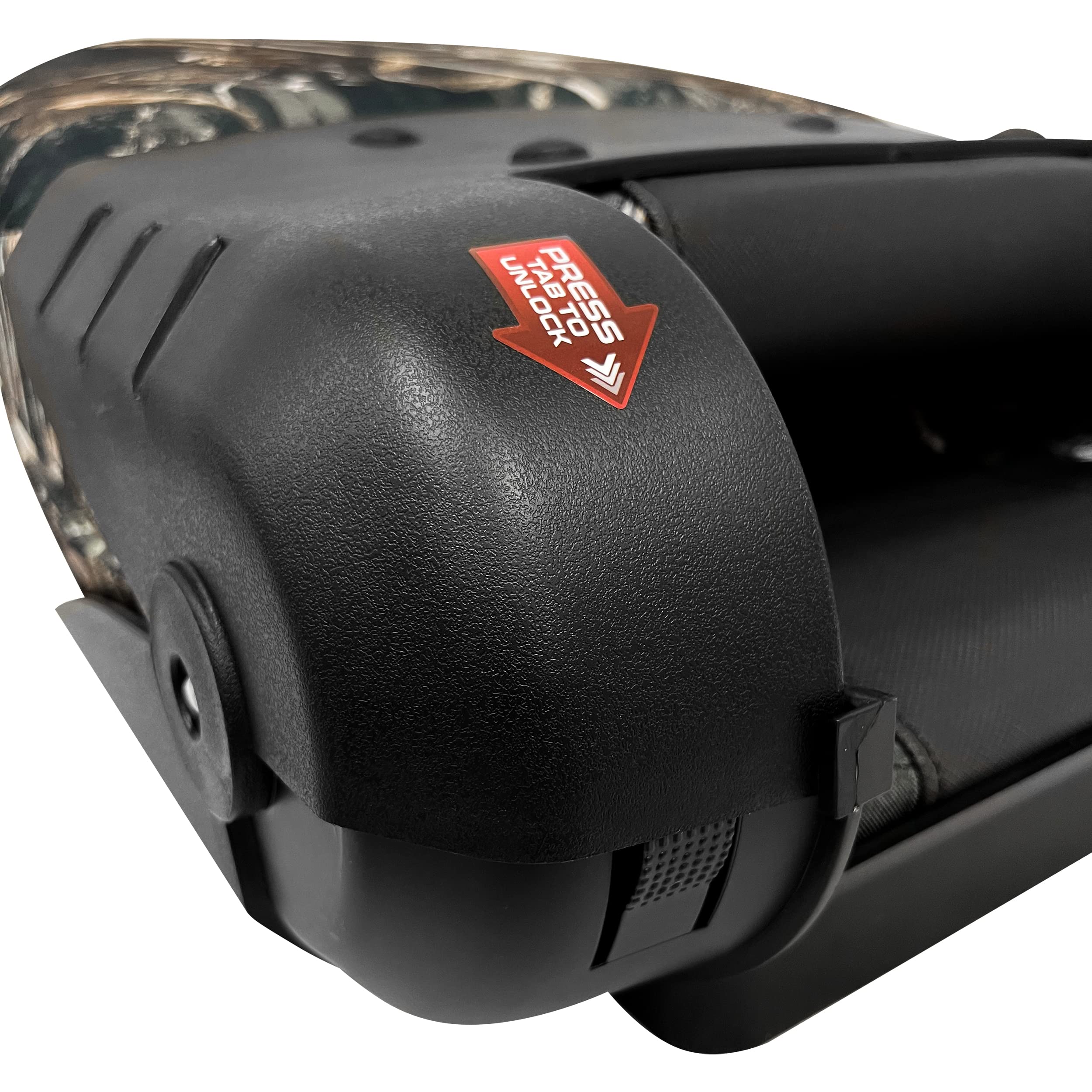 Quantum Series Wise Fold Down Fishing Boat Seat, Max 5 Camo/Jazz Black 3340-1785