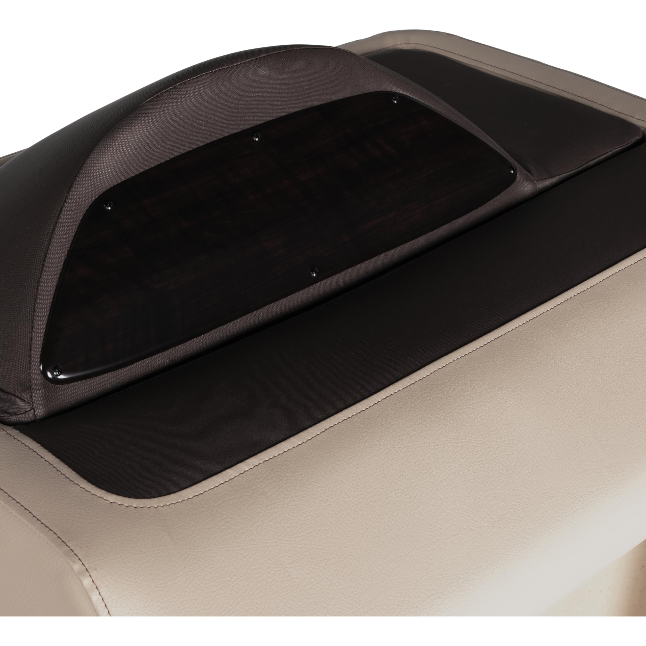 Rockport Series Lippert 34" Pontoon Helm Stand, Measures 34.5" L x 25" W x 34" H, Marine-Grade Vinyl, Stylish Upholstered Panels, Easy Installation, Fits Most Pontoons, Sand – 20221094193