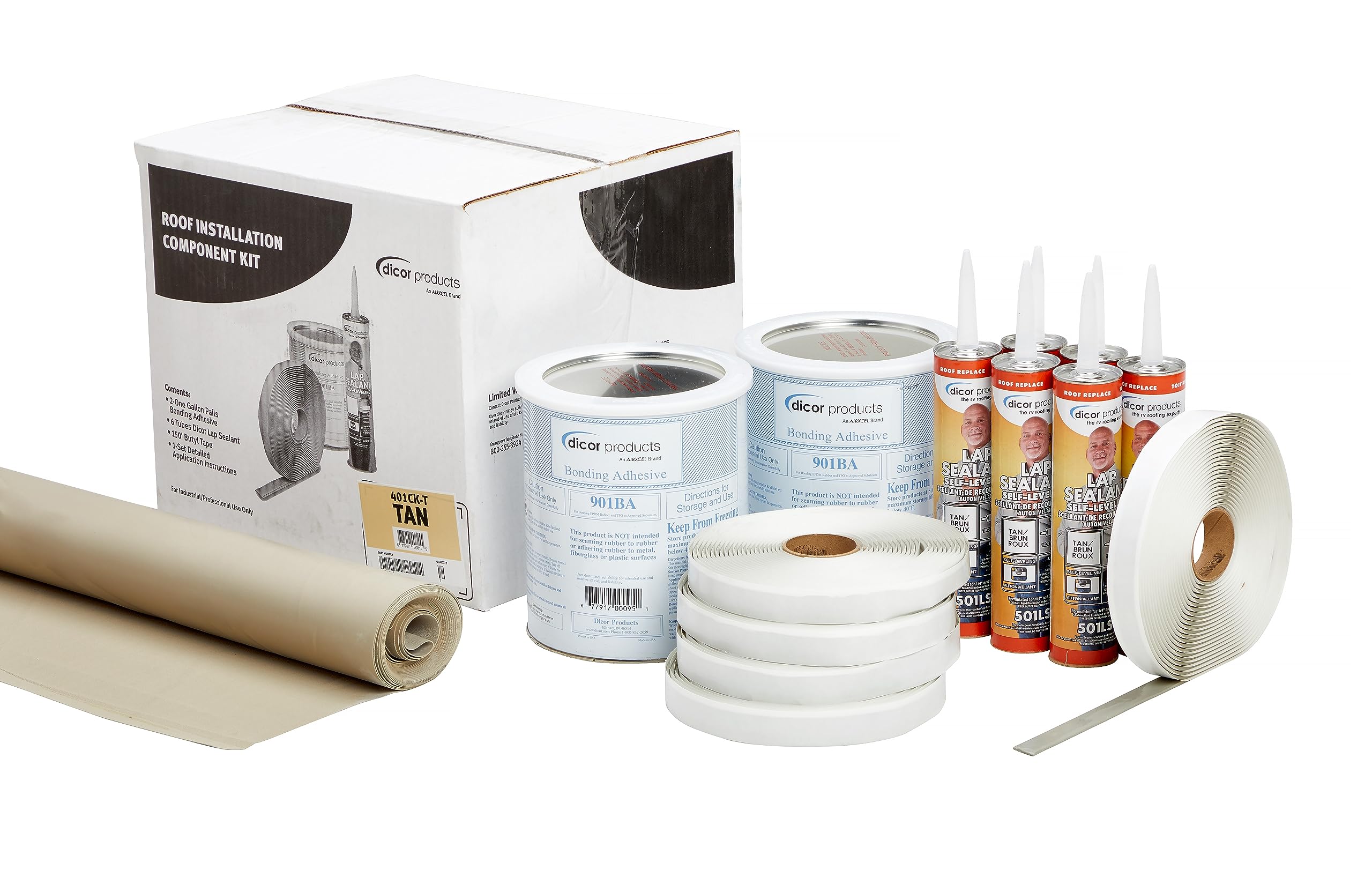 Rubber Roof Kit Dicor 401CK-T