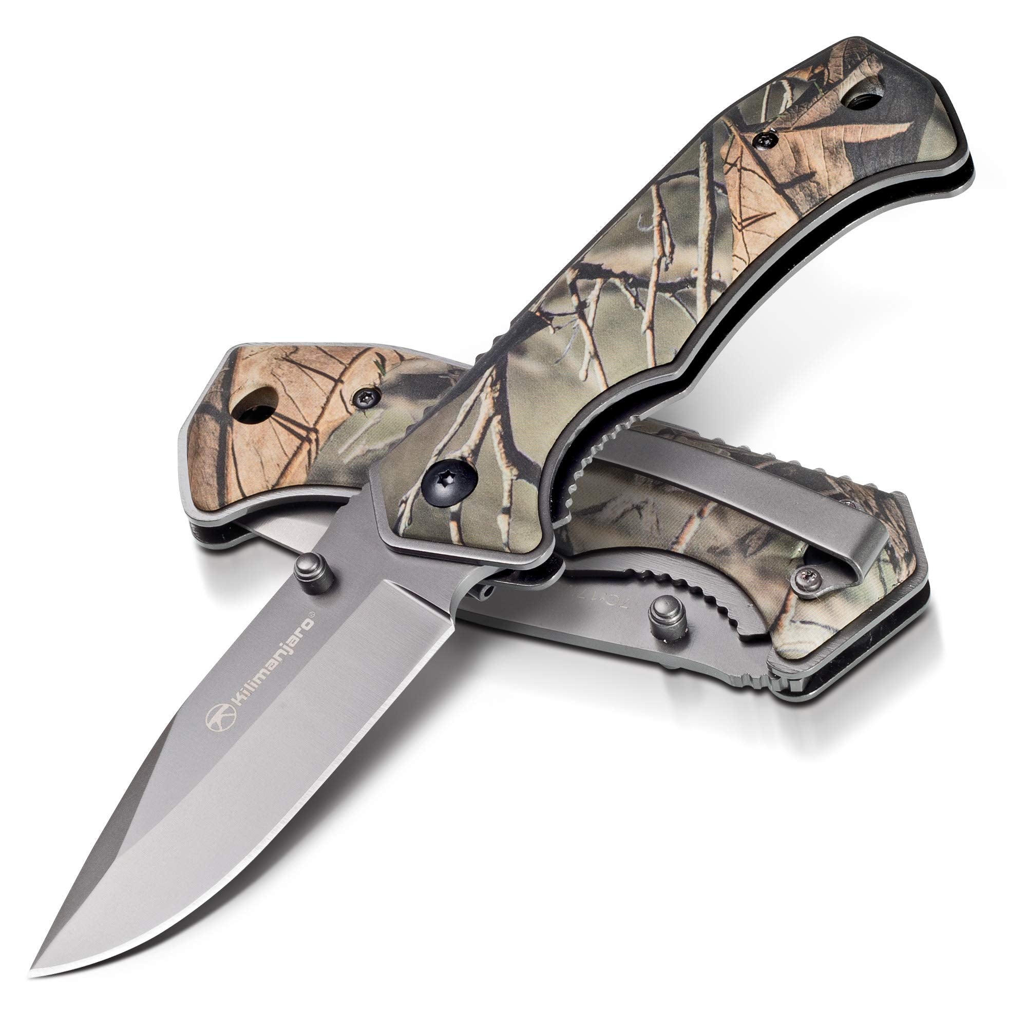 Victus Kilimanjaro 7-Inch Drop Point Hunting Knife, Camo