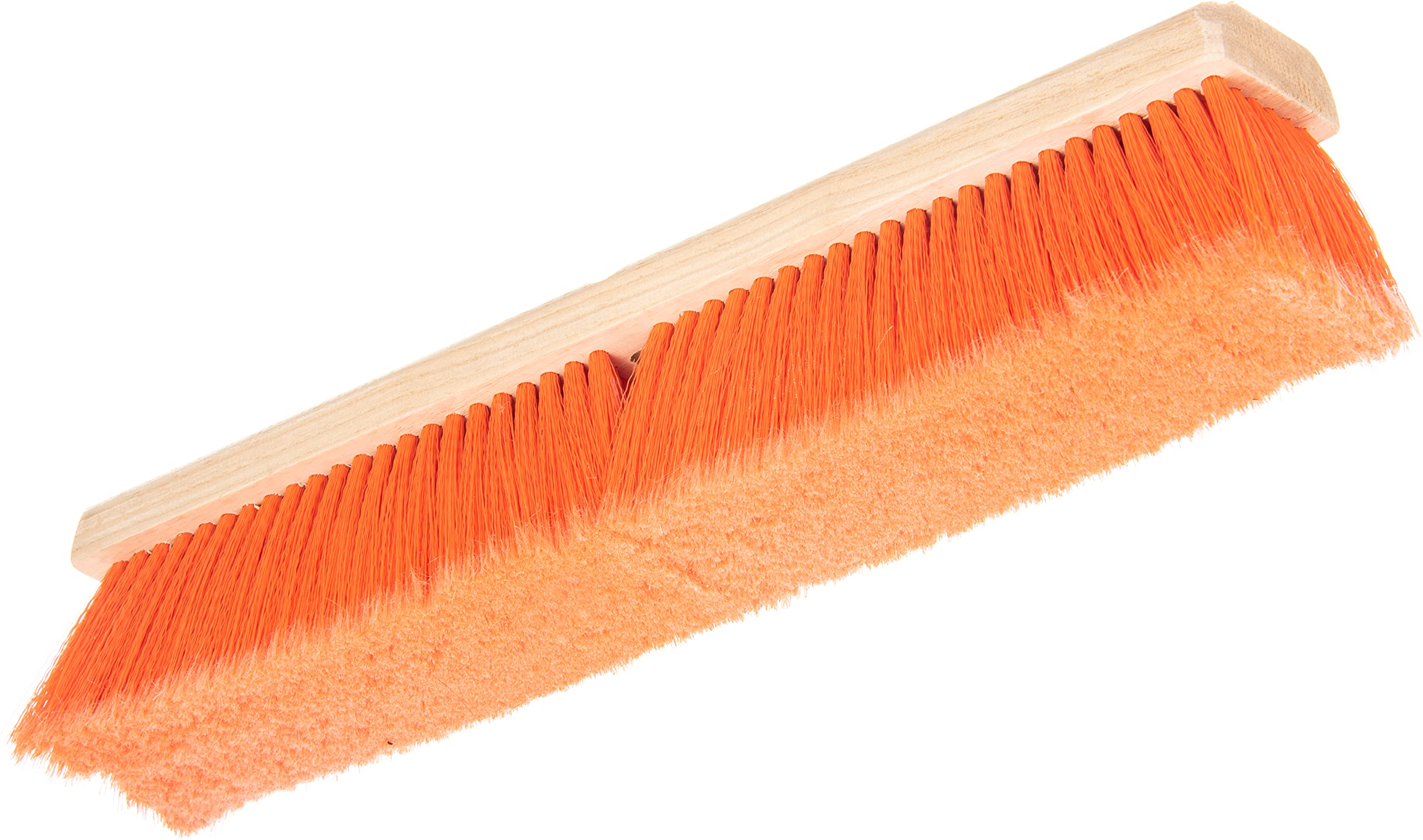 Flo-Pac SPARTA 4501324 Flagged Fine Floor Sweep, Polypropylene Bristles, 18" Block Size, 3" Bristle Trim, Orange