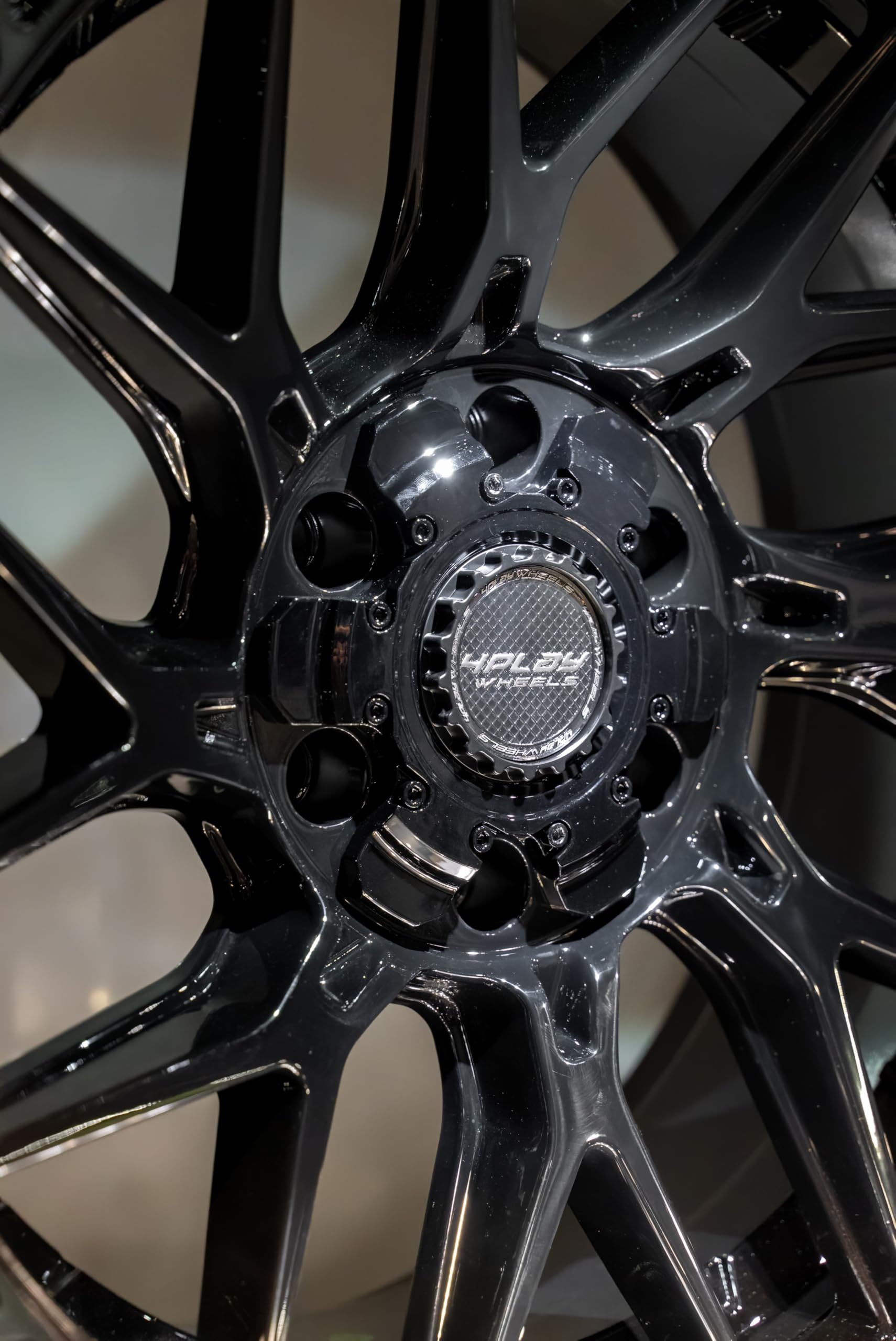 17 inch 4PLAY Wheels Rim Fits 5x127 + 5x139.7 Rebel Durango Journey Grand Cherokee Wrangler Gladiator 4PS28 17x9 Brushed Black Wheels