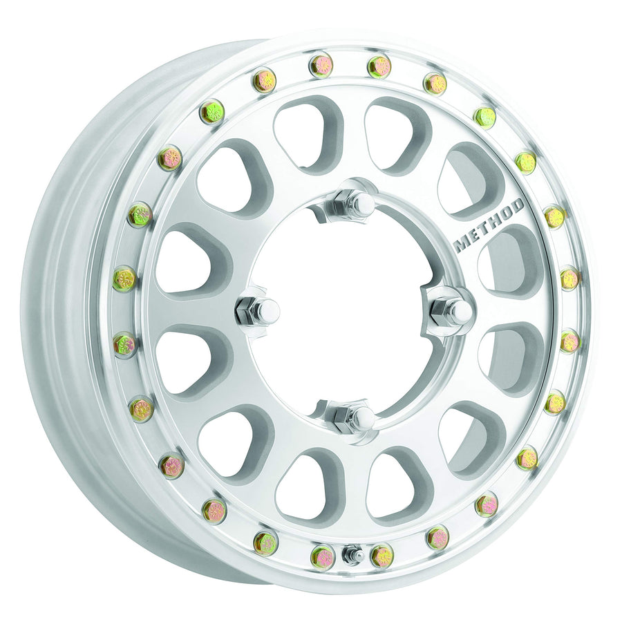 Method Race Wheels 401-R Beadlock UTV Raw Machined 15x5" 4x156", 46mm offset 4.9" Backspace, MR40155046346B2