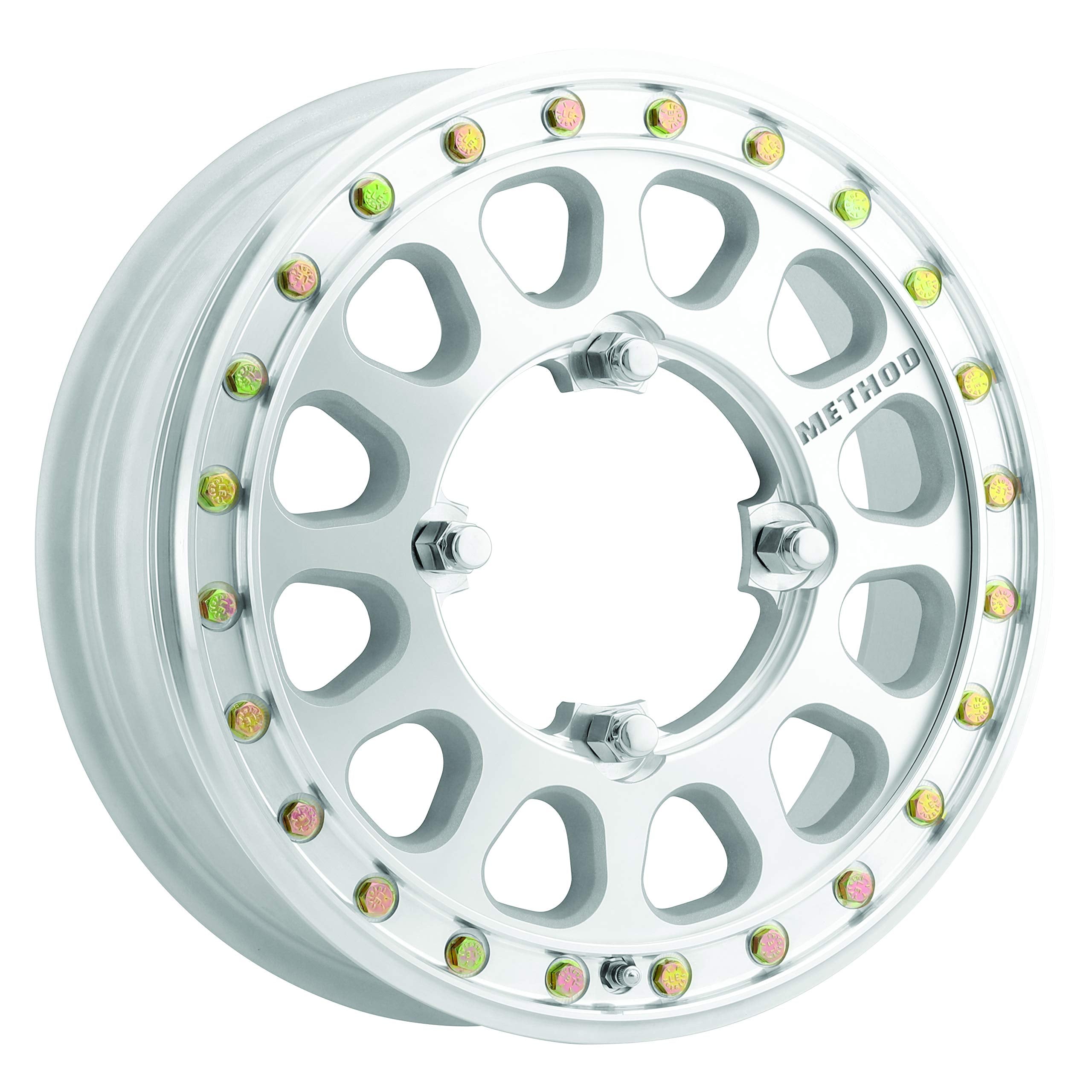 Method Race Wheels 401-R Beadlock UTV Raw Machined 15x5" 4x136", 46mm offset 4.9" Backspace, MR40155047346B2