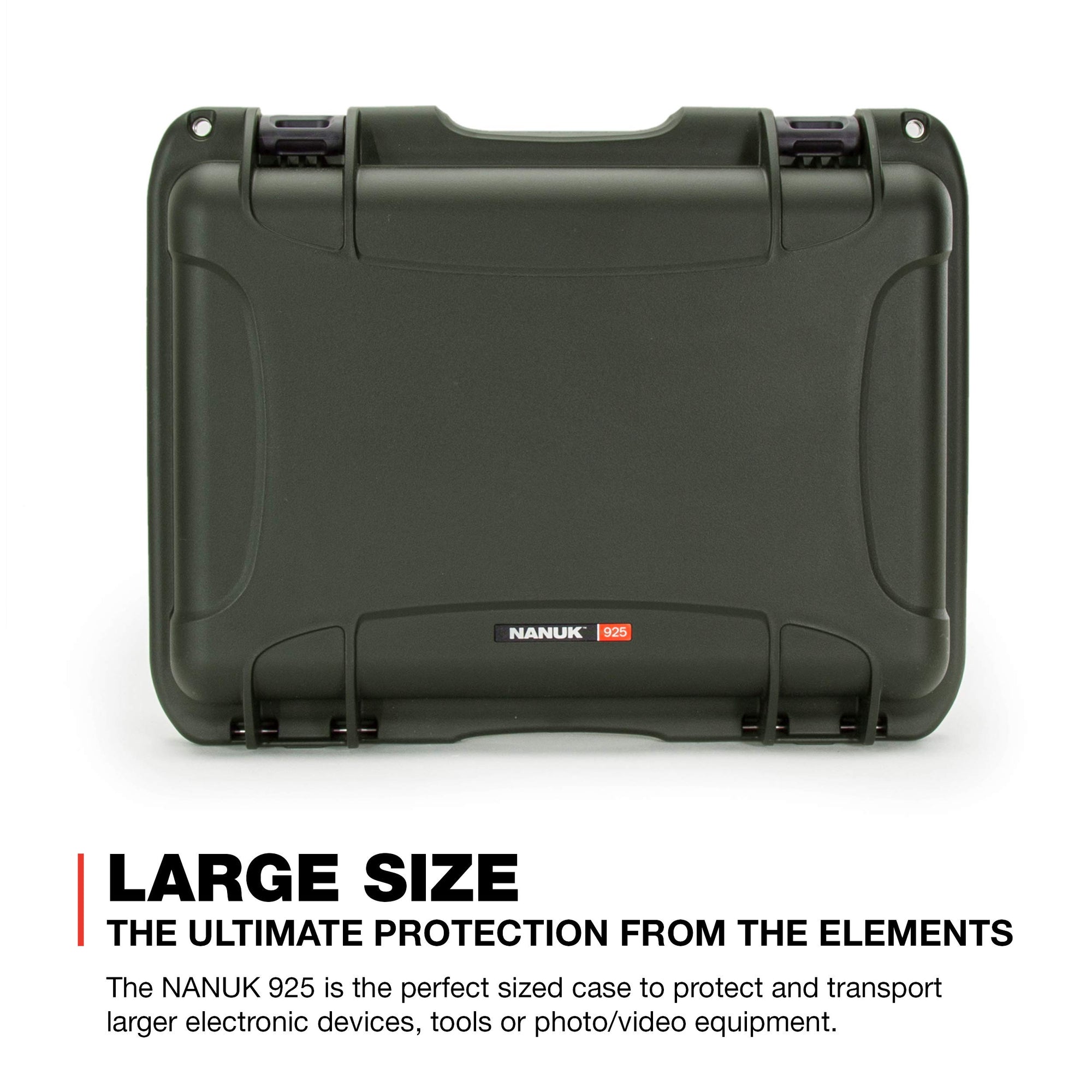 Waterproof Nanuk 925 Hard Case with Padded Dividers - Olive