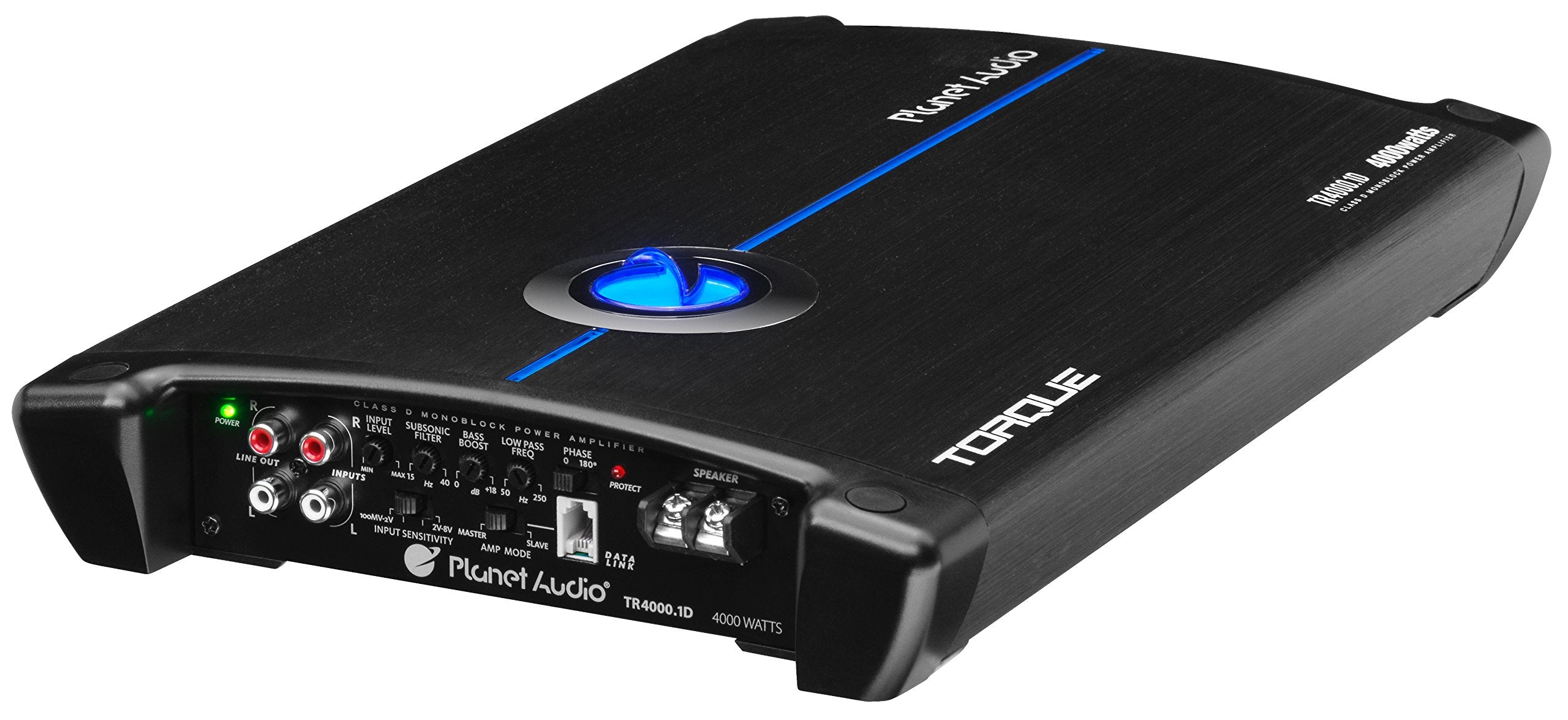 Class D Planet Audio TR4000.1D Monoblock Car Amplifier - 4000 High Output, 1 Ohm, Low Level Inputs, Low Pass Crossover, Hook Up to Subwoofer for Bass