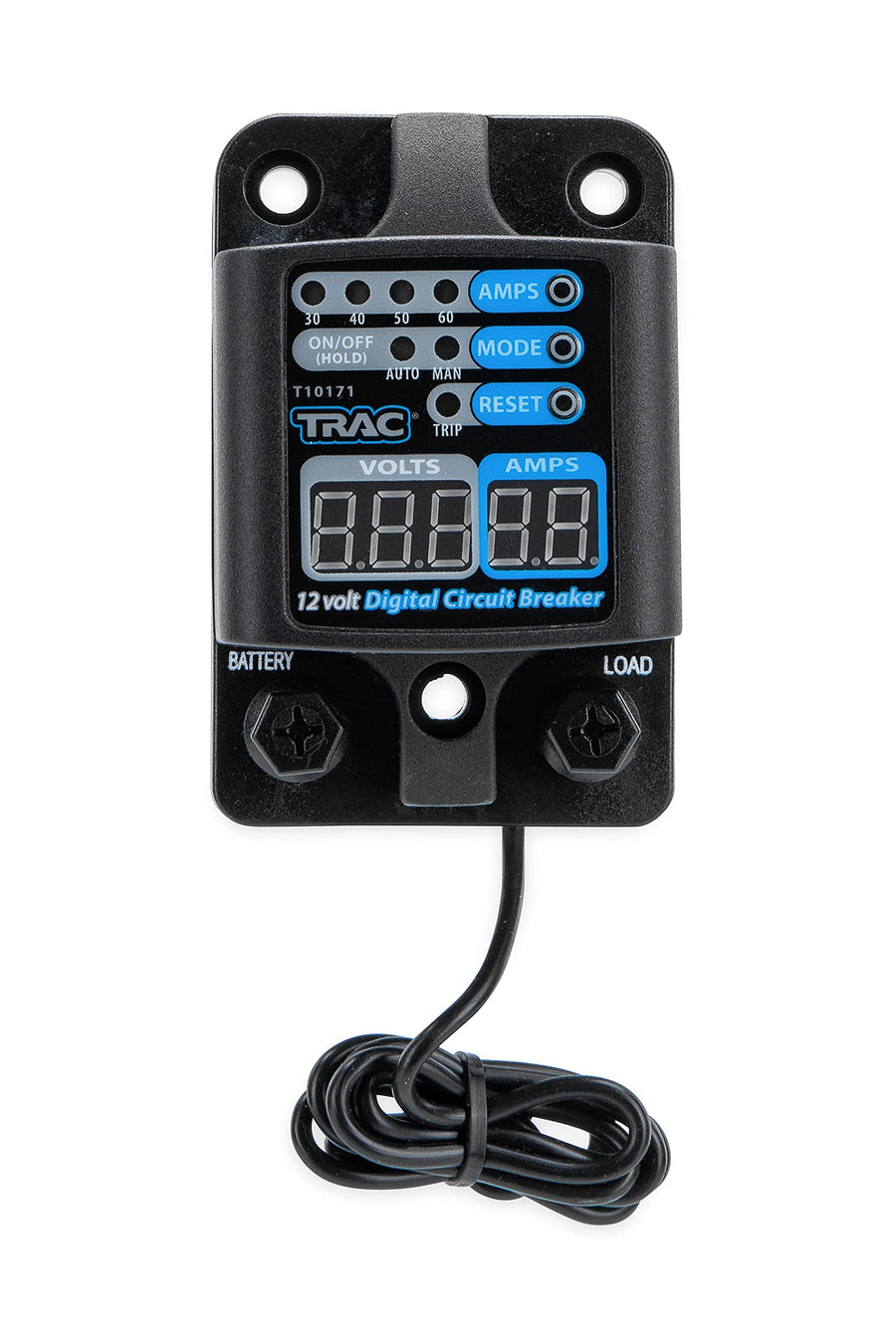 Trac Outdoors 30-60 Amp Digital Circuit Breaker with Display - Innovative Design Eliminates the Accuracy of Thermal Breakers - Waterproof (69402)