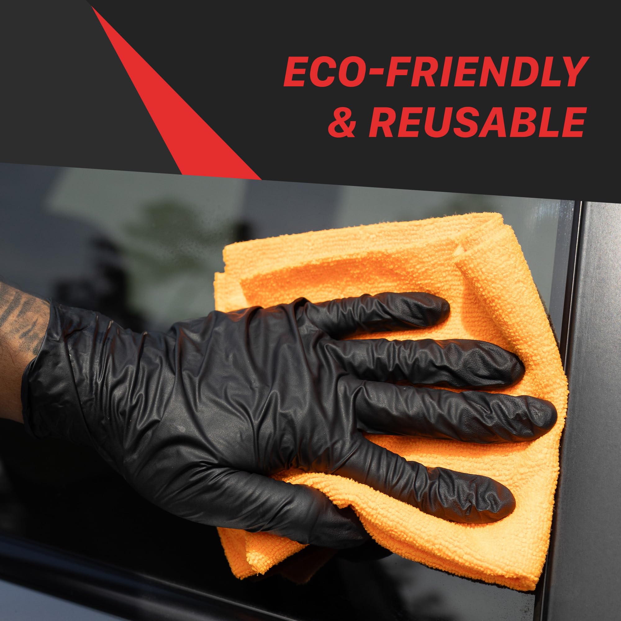 Maxshine Orange Universal Microfiber Tear-Away Towel Roll | 30 Reusable 12”x12” Sheets, 260GSM Terry Microfiber | Eco-Friendly Lint-Free Cleaning Cloths for Car Detailing, Home & Garage Use