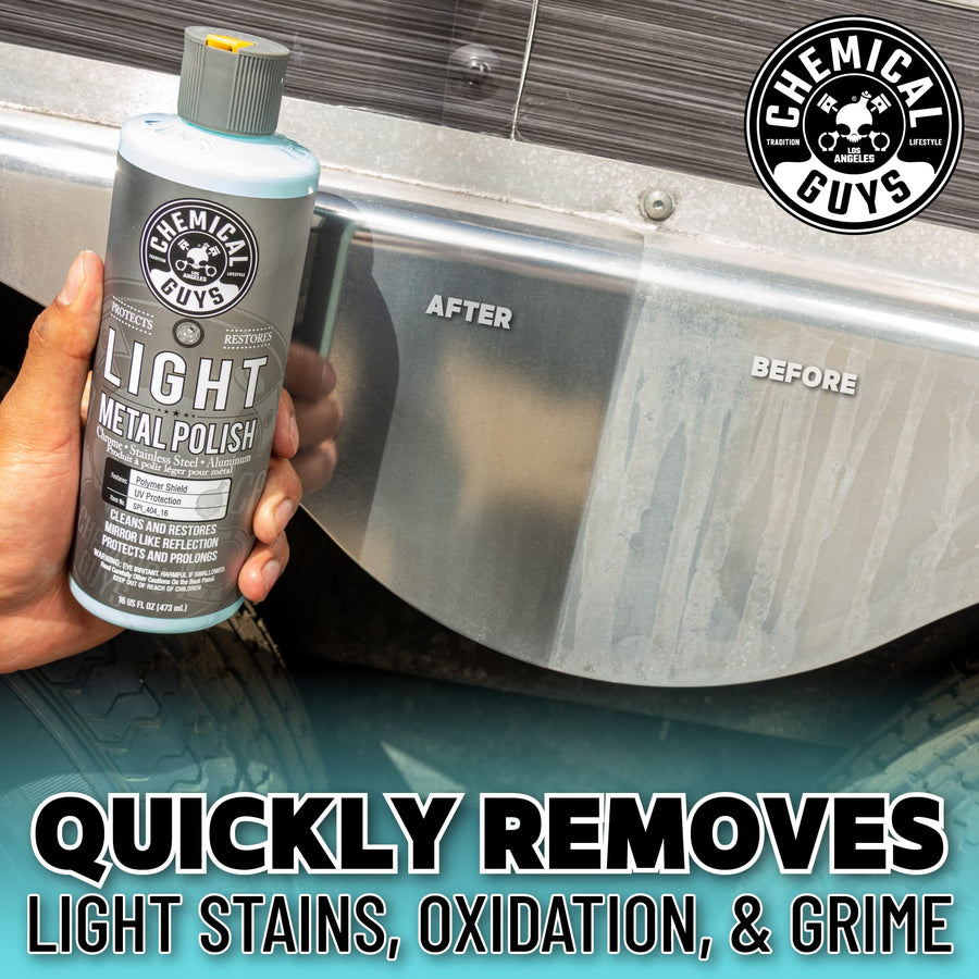 Chemical Guys Light Metal Polish SPI_404_16 (Works on Chrome, Stainless Steel, Aluminum & More), 16 fl oz