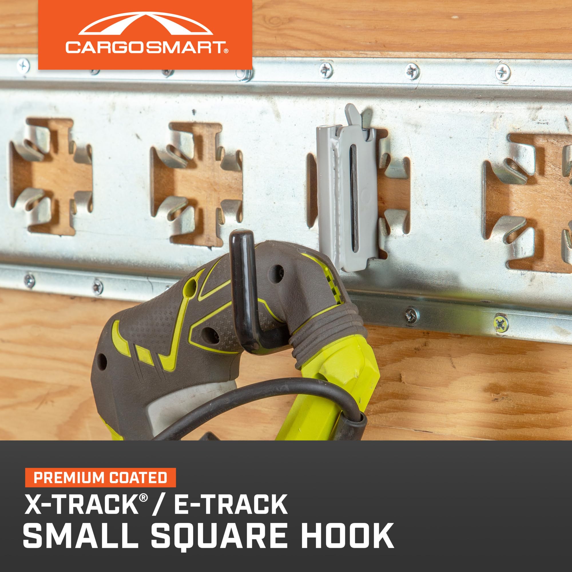 Grey Powder Coat Small Square Hook 1 Pk