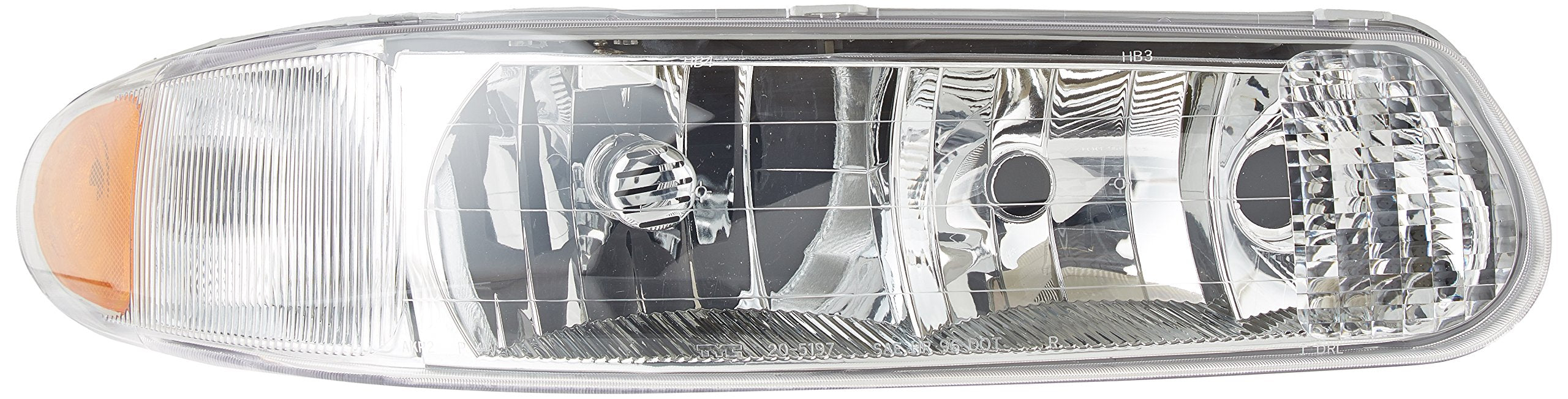 Right TYC Headlight Assembly Compatible with 1997-2004 Buick Regal