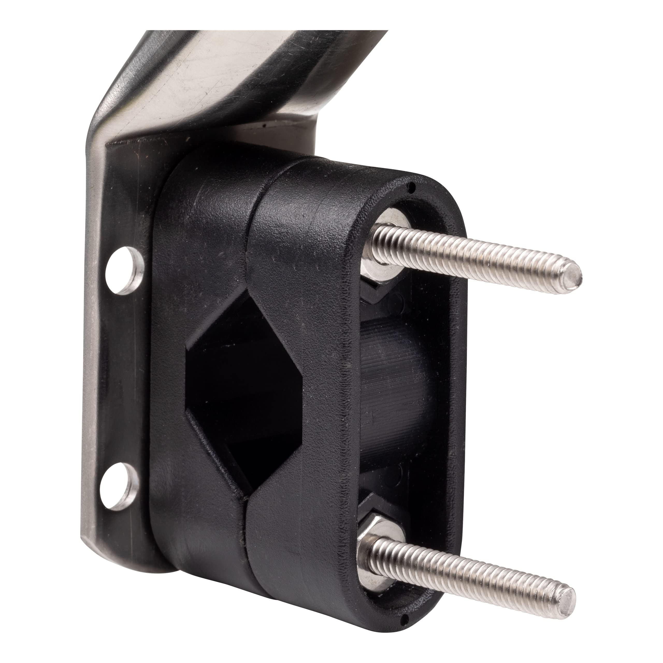 Taylor Made Socket Flag Pole Rail Mount - 3/4" to 7/8" Rails — Perpendicular Mount with Adjustable Angle - Secure Fit - Made in the USA from T304 Stainless-Steel — 2020109097