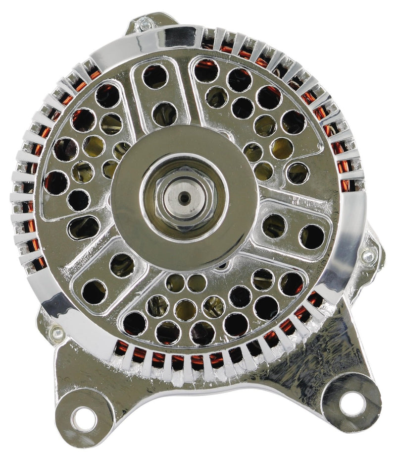 Alt Ford Powermaster 3G Chrome 200A 6 grv Pulley Large Frame V MTG OE Only VR
