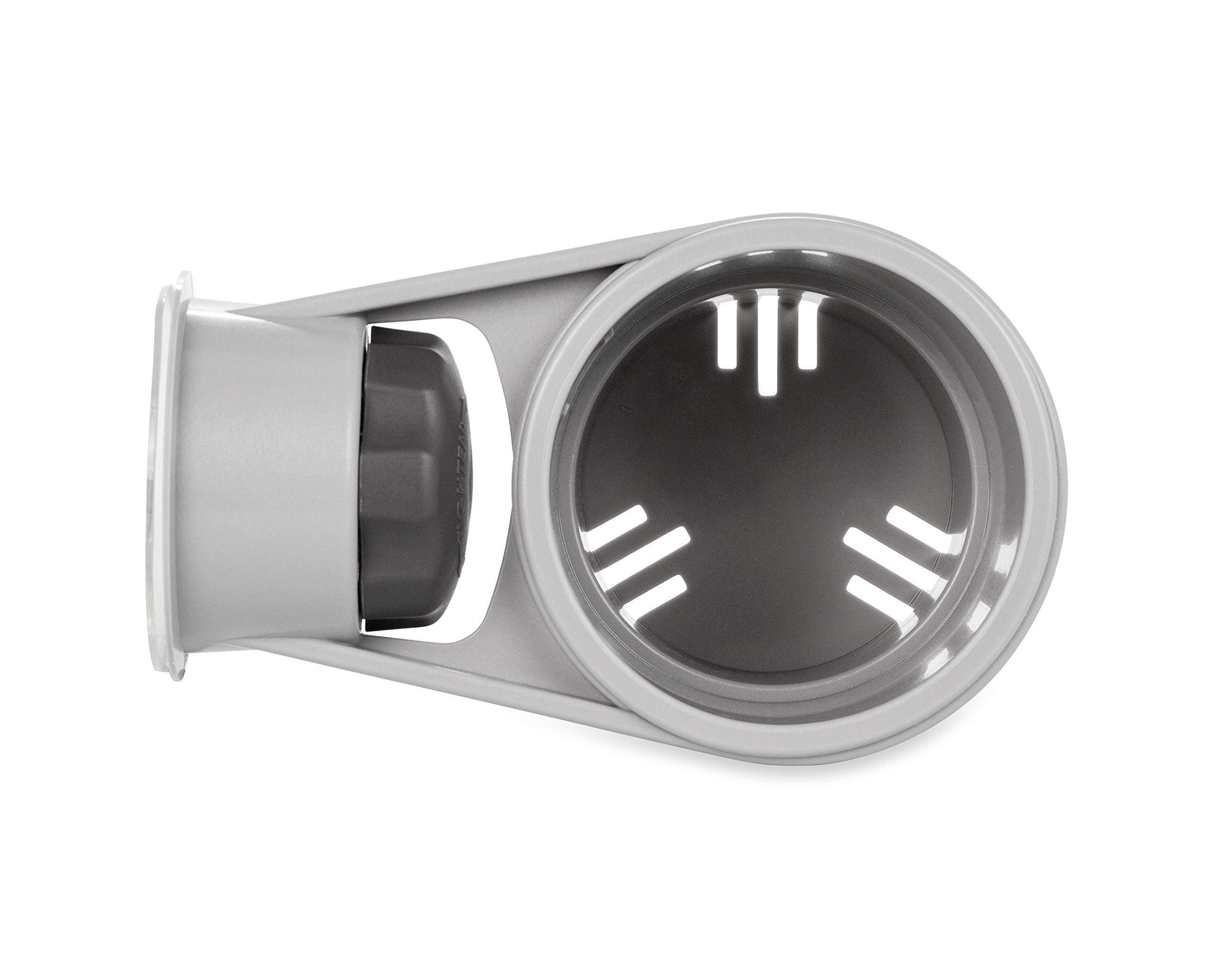 Cup Holder Camco with Mechanical Suction Cup - Provides a Secure Location for Your Beverage - Compatible with Most Cups, Cans, Bottles and Tumblers - Gray (53091)