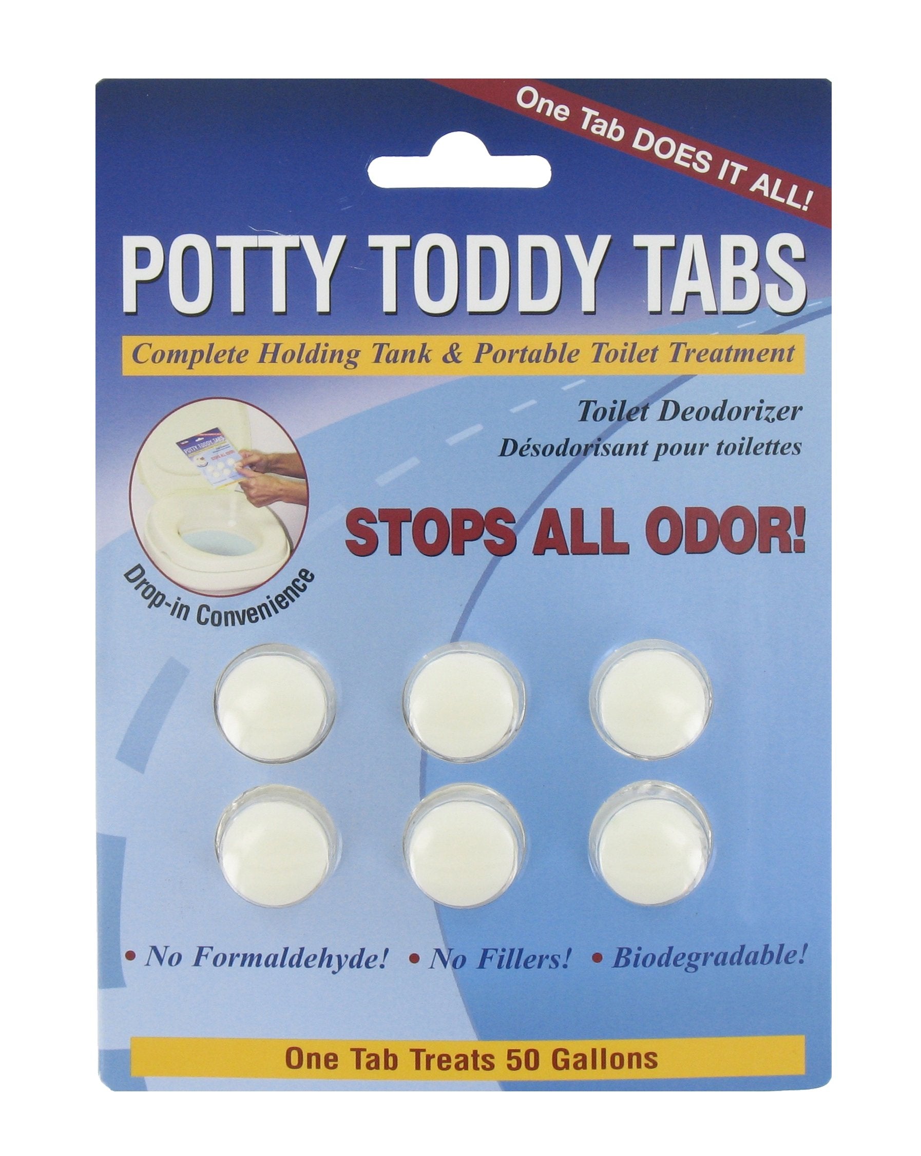 Potty Toddy Tabs Valterra Q5000VP - 6/Card