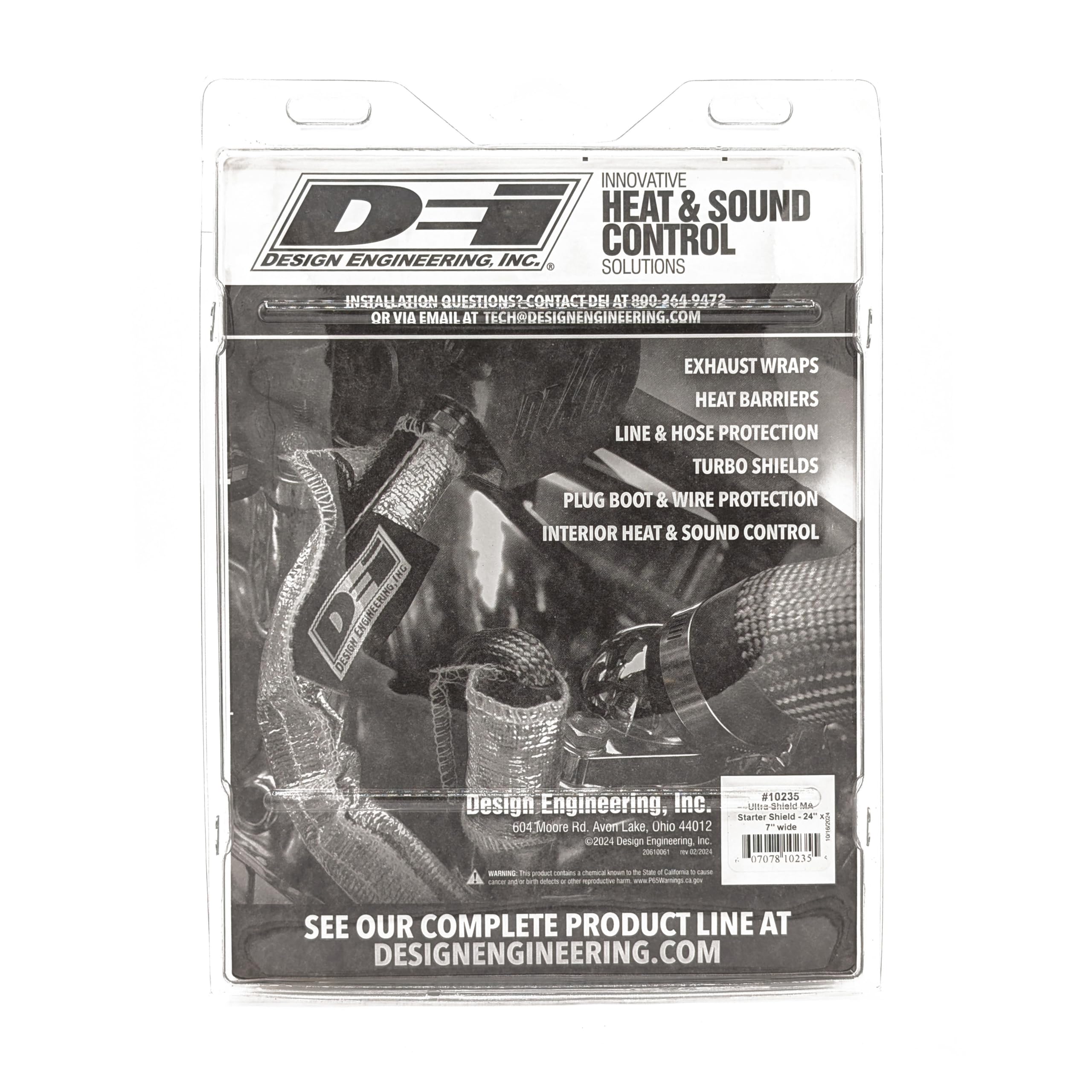 Ultra 47 Design Engineering 010235 Starter Shield for Extreme High Heat, 7" x 2'
