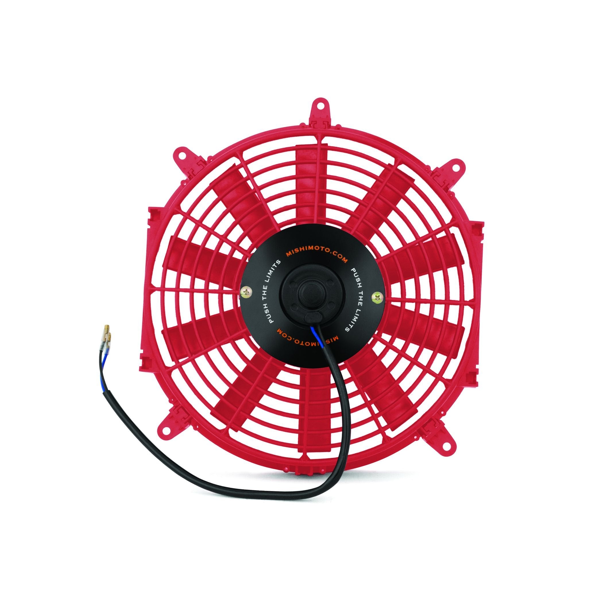 Red Mishimoto Slim Electric Fan 12"
