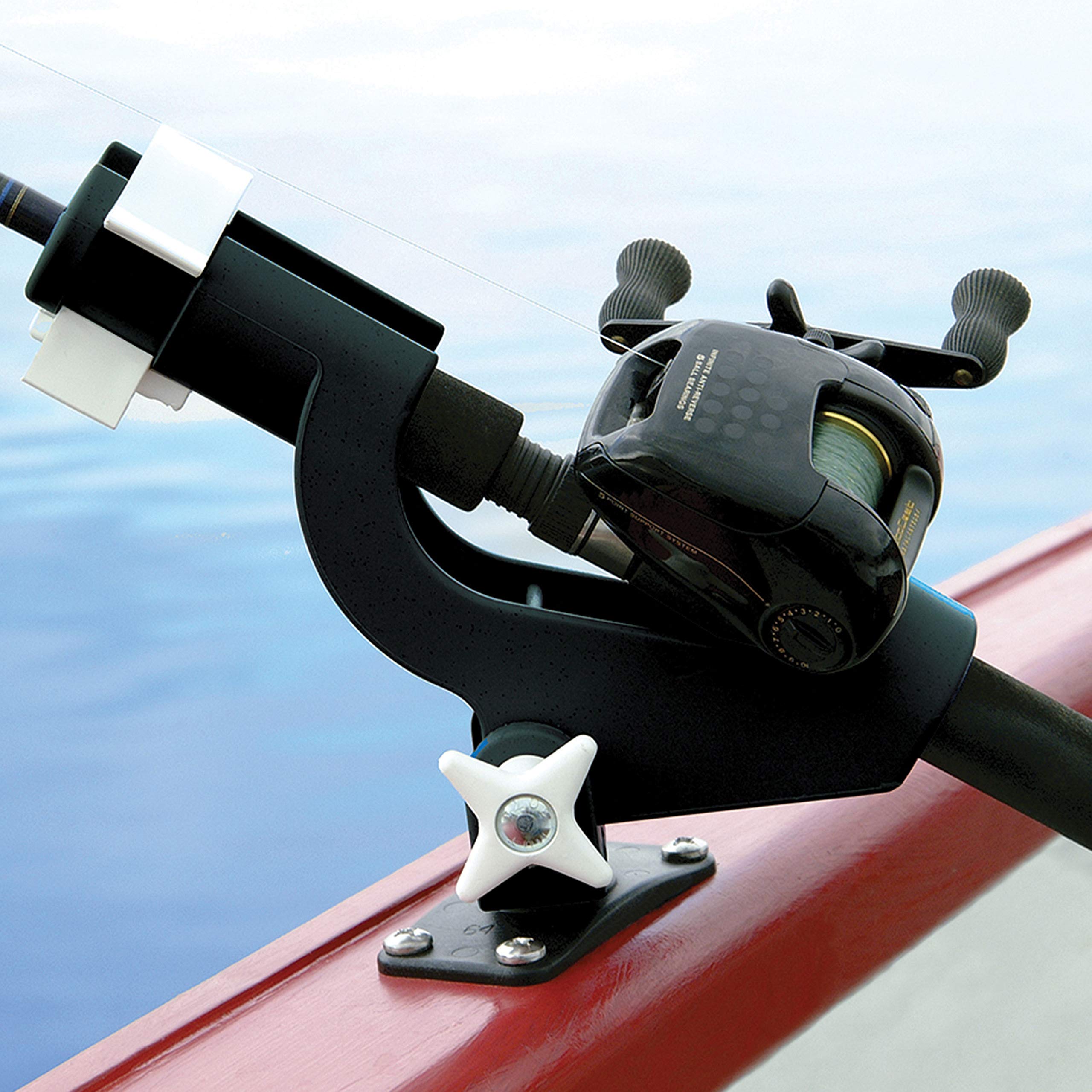 6040 Wise Rod Tender with Flush Mount - Twin Pack, Black