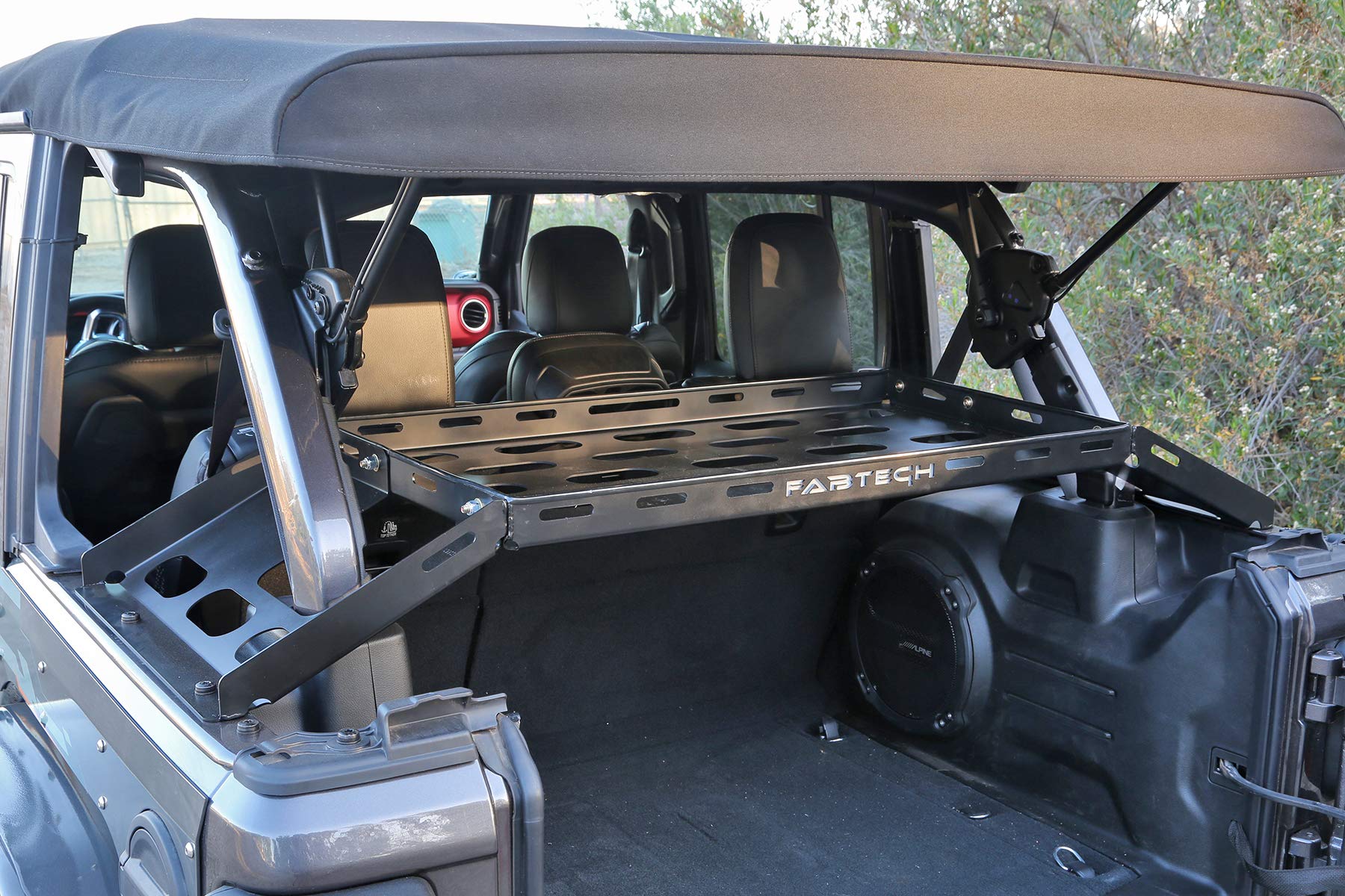 Jeep Jl Fabtech-FTS24211 Cargo Rack, Black