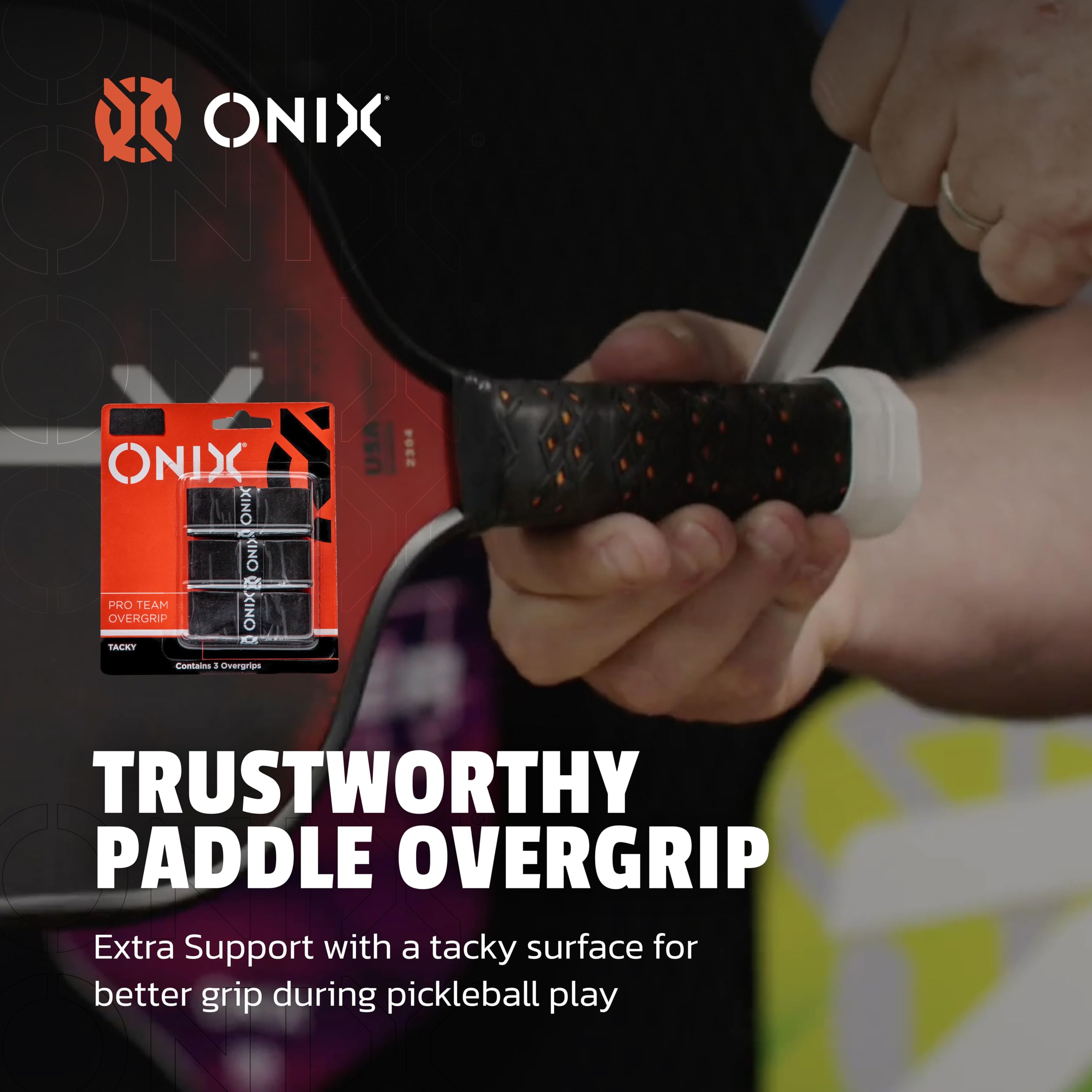Black Onix Pickleball Paddle Overgrip