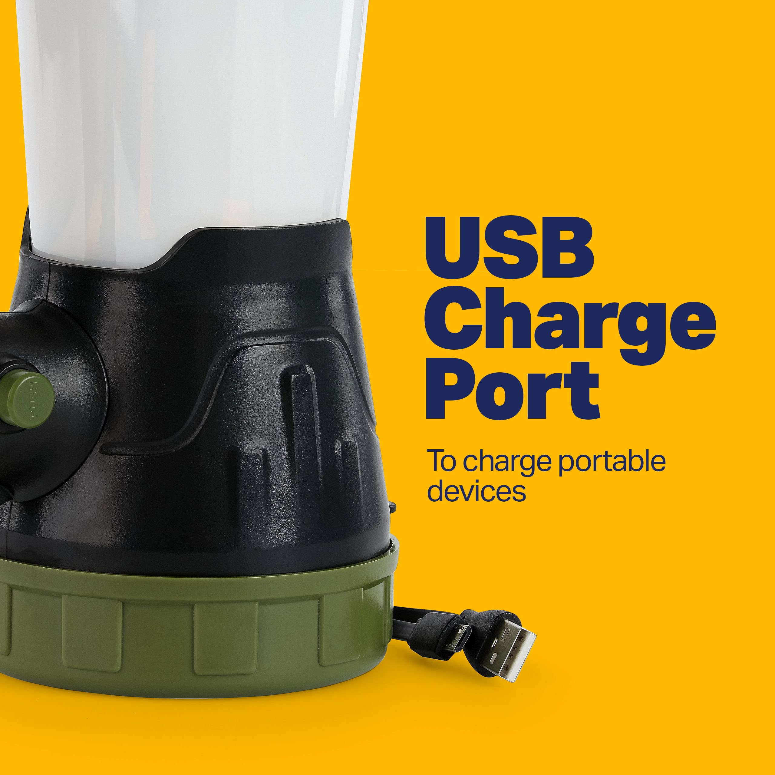 Rechargeable LUXPRO LP1520 LED Multi-Mode 600 Lumen Spotlight Lantern, with USB Cable and Power Station