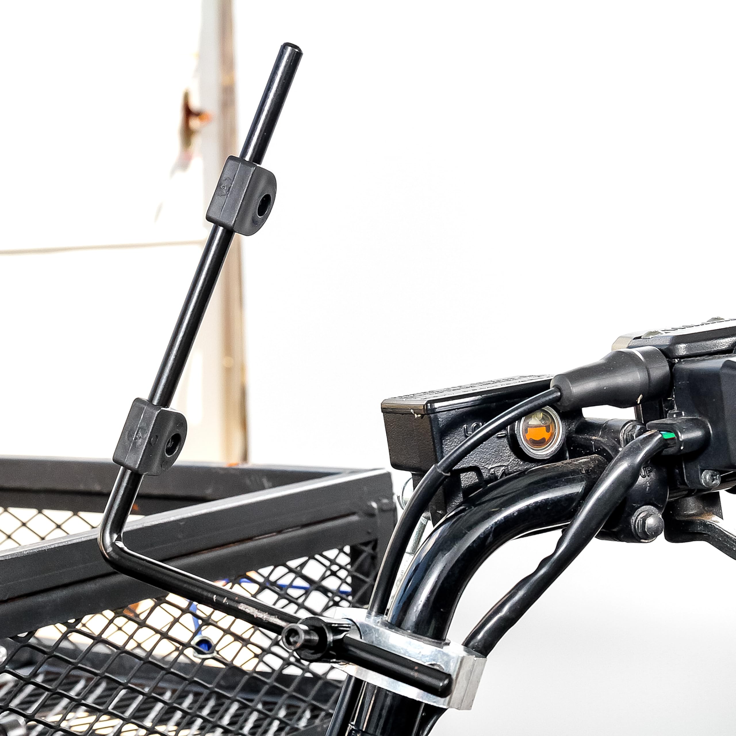 ATV Windshield Black Boar w/Hardware - Features Wrap-Around Design that Shields Hands - Crafted of Heavy Duty Clear Acrylic - Easily Mounts onto Handlebars to Deflect Wind, Rain, Mud & Insects (66031)