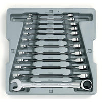 GEARWRENCH RATCHING COMB. SET METRIC 12 PC WRENCH