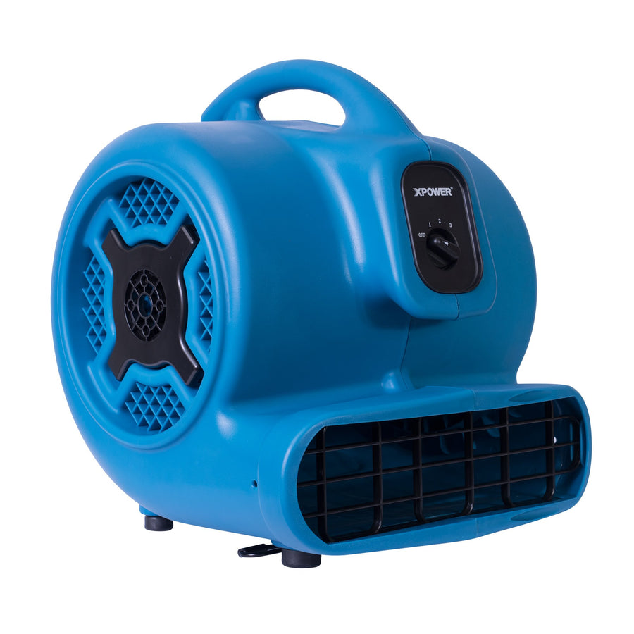 3/4 HP XPOWER P-800 Pro 3200 CFM Centrifugal Air Mover, Carpet Dryer, Floor Fan, Blower, for Water Damage Restoration, Janitorial, Plumbing, Home Use