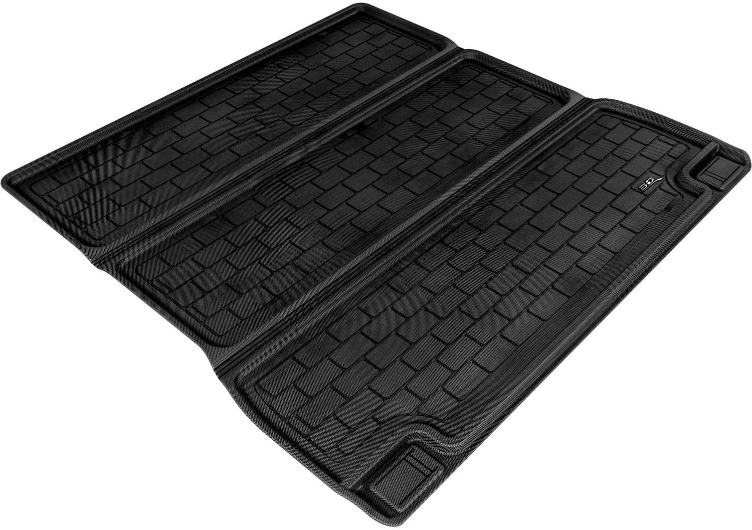 Kagu 3D MAXpider Custom Fit Stowable Cargo Liner (Black) Compatible with Toyota Sequoia 2008-2022 - Behind 2nd Row Cargo Liner