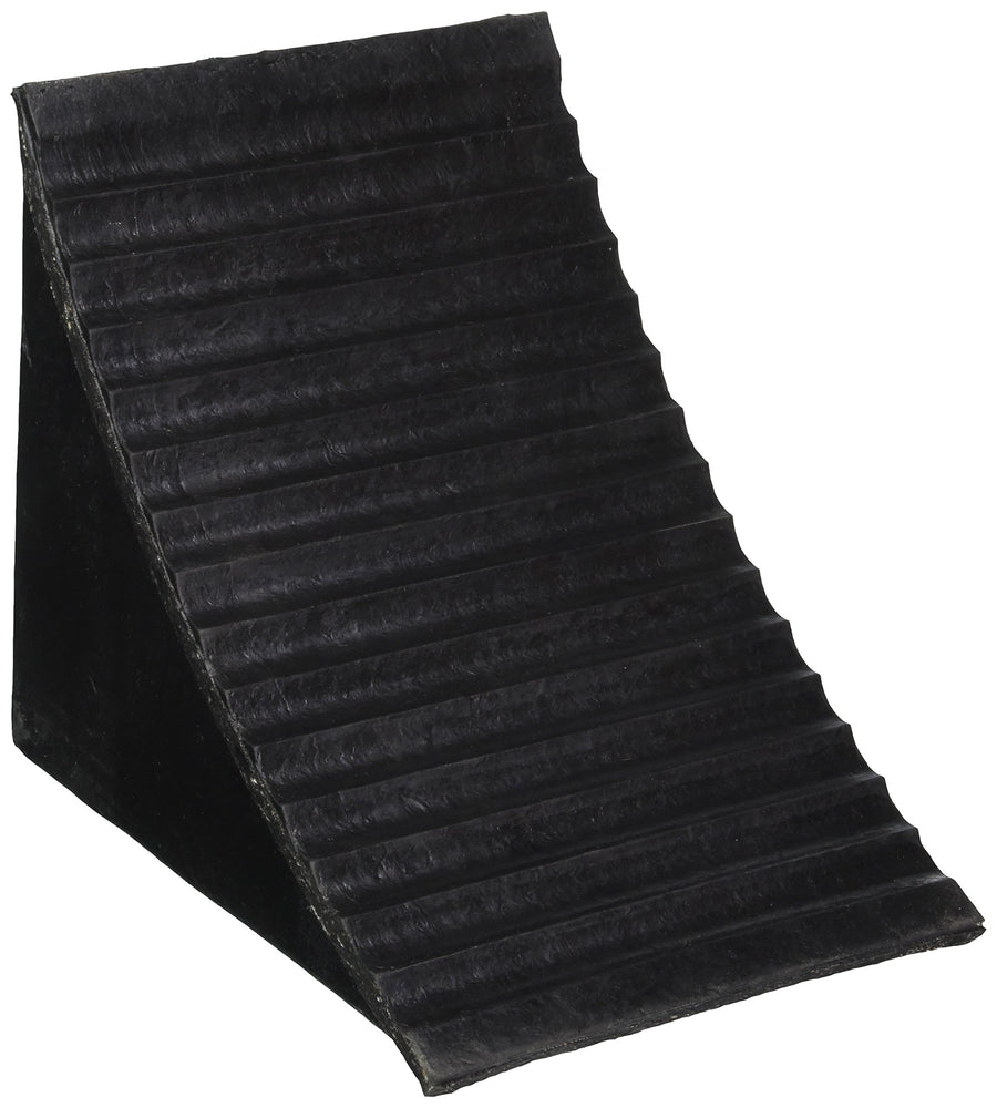 Heavy Duty Rubber Wheel Chock Buyers Products WC2556A – 7x10.25x8.13 Inch, Molded Hand Hold, Oil-Resistant Tire Chocks, OSHA Compliant, Ideal for Vehicle Storage, Trailers, Shipping Docks
