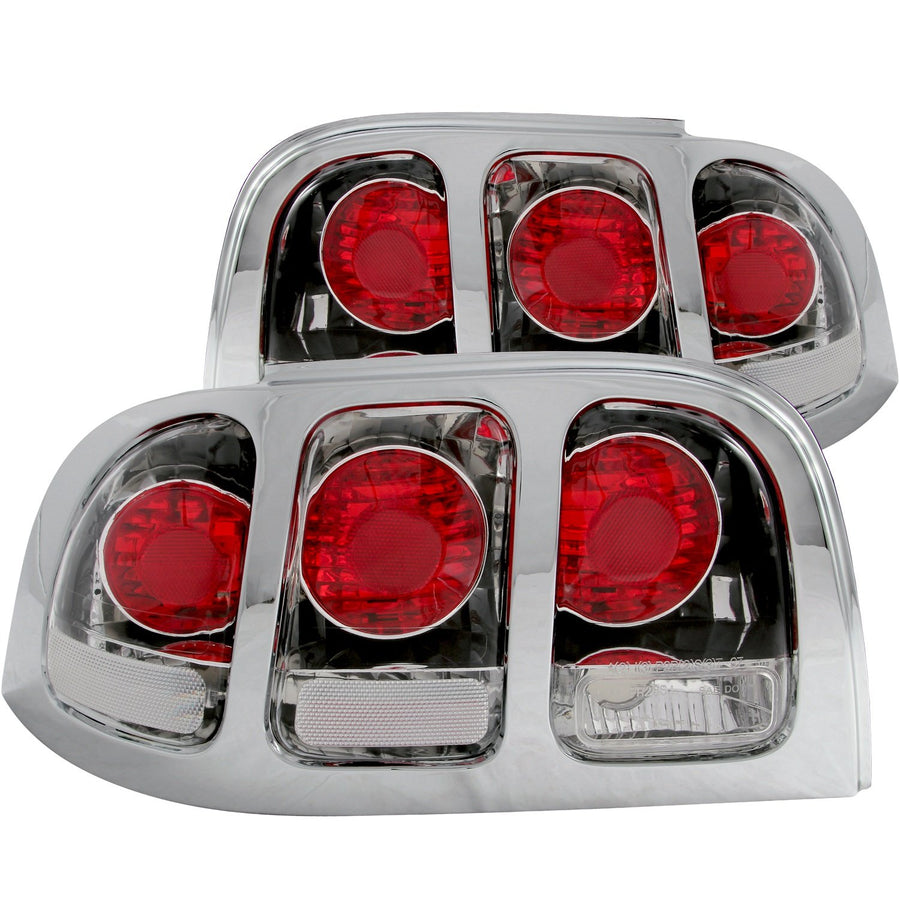 Ford Mustang Anzo USA 221018 Chrome Tail Light Assembly - (Sold in Pairs)