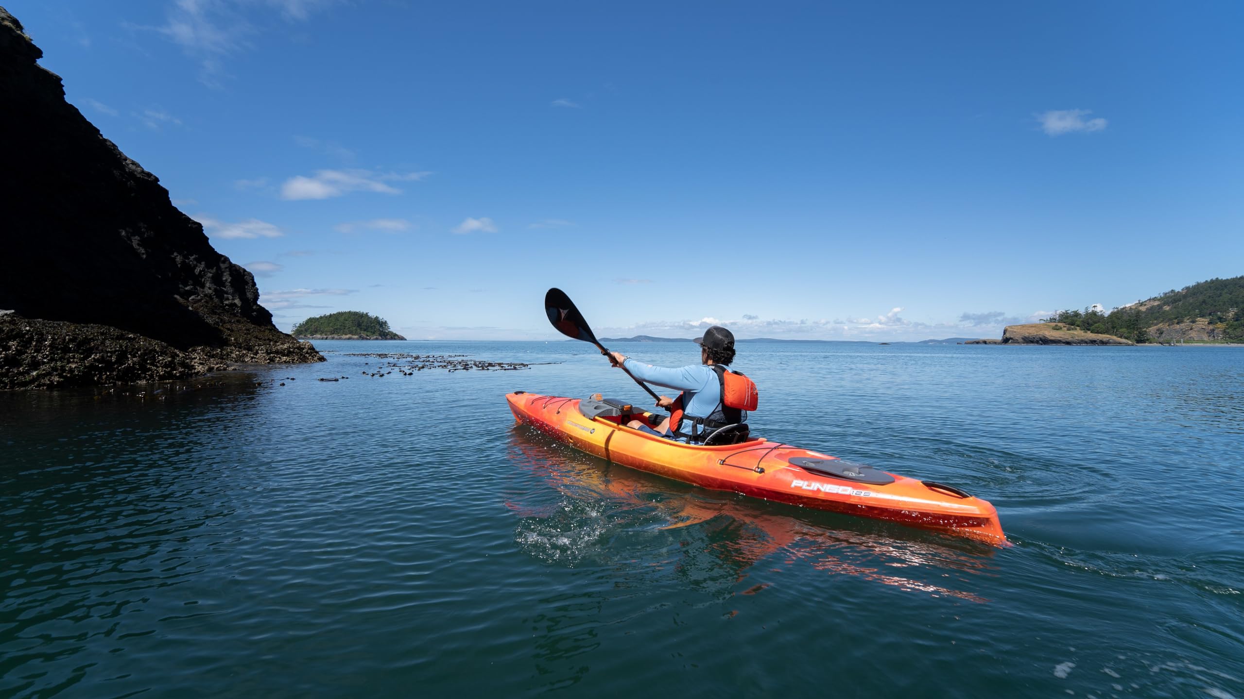 Pungo 120 Wilderness Systems Recreational Kayak - Sit Inside - Phase 3 Air Pro Comfort Seating - 12.2 ft - Mango