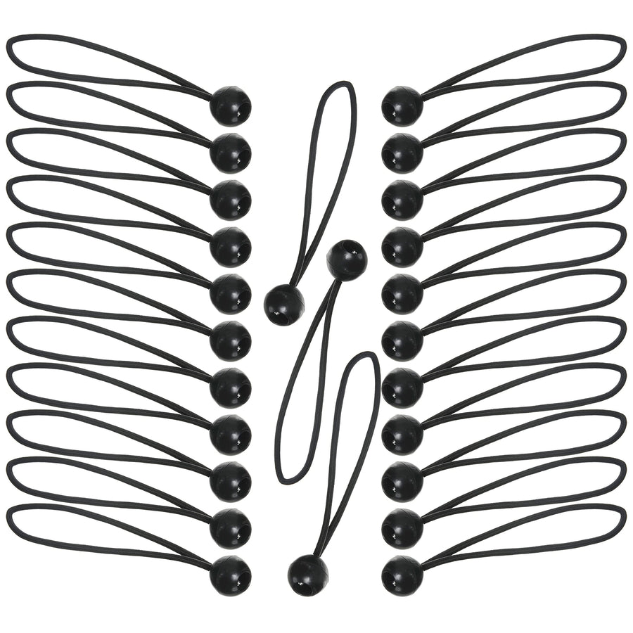 8" Canopy Bungee Cords Keeper - with Toggle Balls, 25 Pack