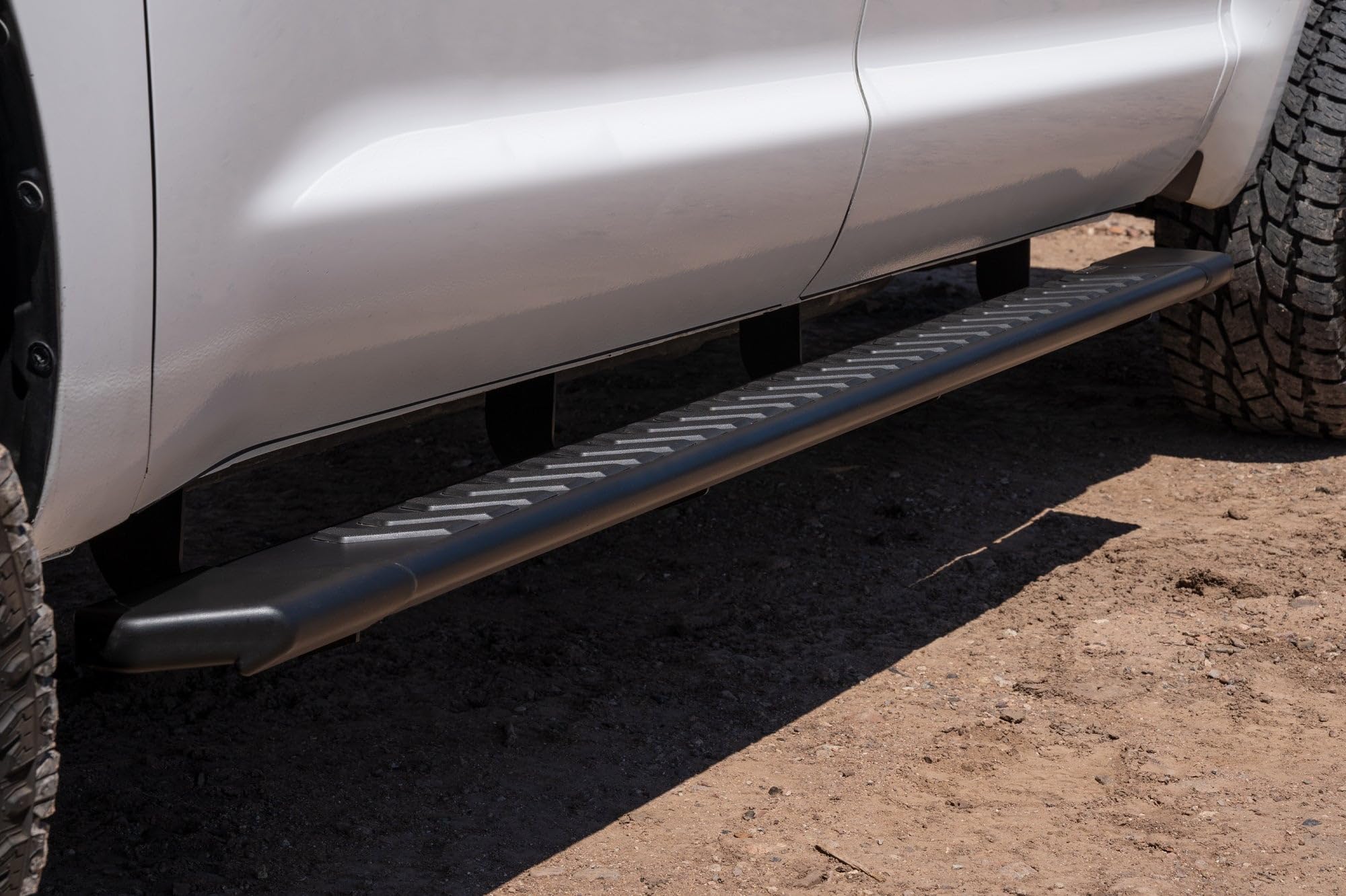 Running Boards Raptor Series Steps 5in OEM Style Full Tread Black Aluminum Compatible with 07-21 Tundra CrewMax Cab