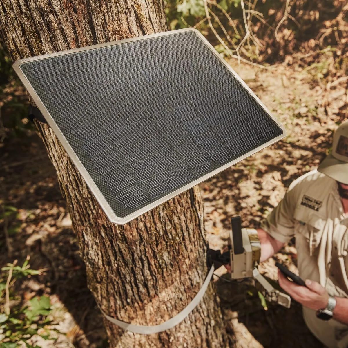 Moultrie Solar Panel + Power Pack Universal, 10W, for Edge Series Cellular Trail Cameras - Uninterrupted Power, 3X Power, Easy Mounting