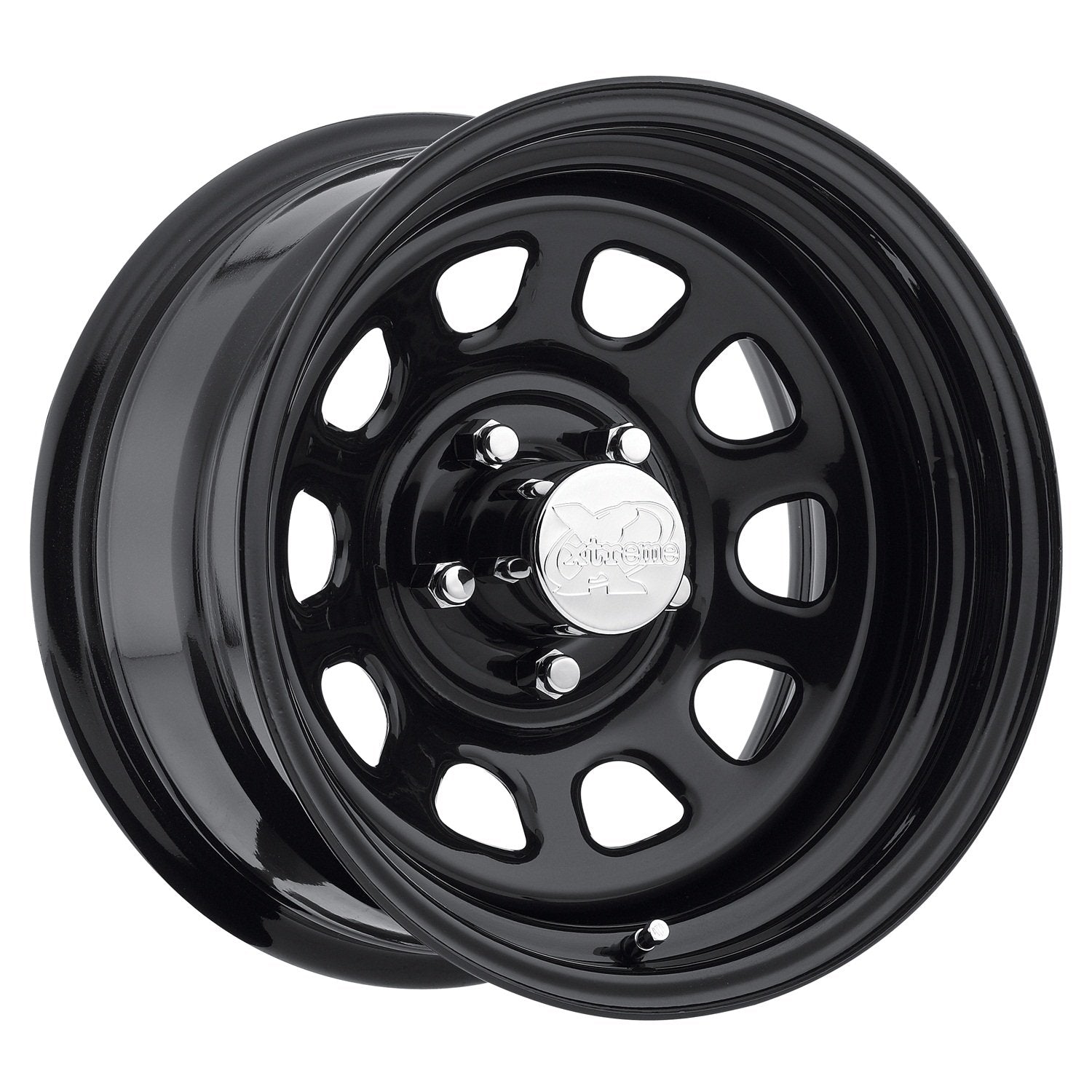 Pro Comp Rock Crawler Series 51 Steel Wheels 51-6873 Black Wheel Size 16x8 Bolt Pattern 5x5 Offset -6 Back Spacing 4.25 in. Gloss Black Rock Crawler Series 51 Black Wheel