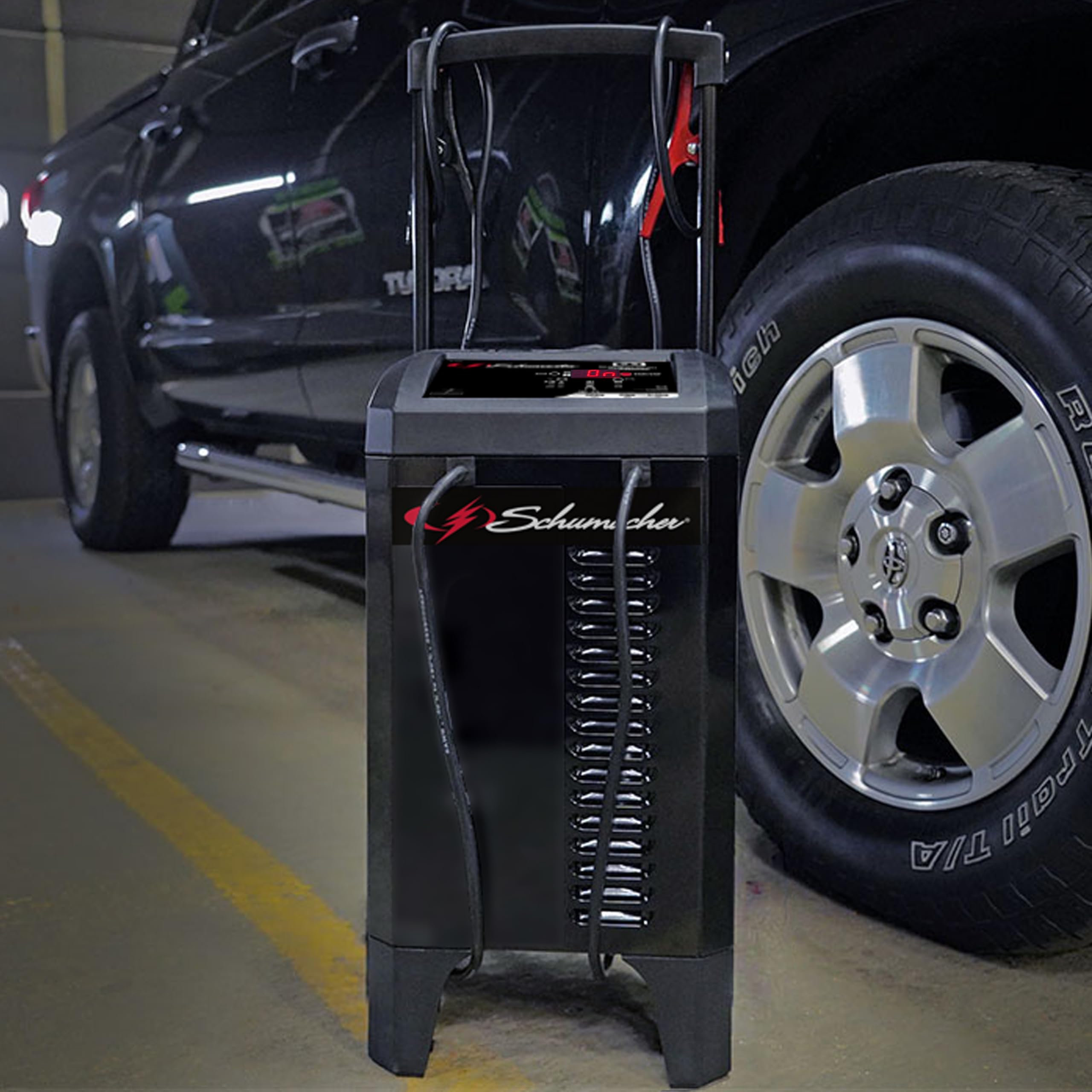 Schumacher Electric Automatic Wheeled 6A Car Battery Charger and 250A Engine Starter, 6-in-1 Solution, Maintainer, 40A Boost, for 6V/12V Power Sport, Automotive, and Marine Batteries, SC1325