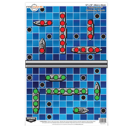 Pregame Birchwood Casey 12" x 18" Battle at Sea Target - 100 Sheet Pack, Multi