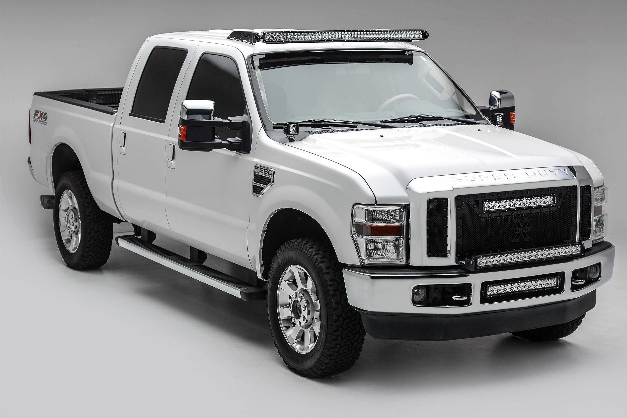 ZROADZ 2-LED Pod Light KIT Black A-Pillar Z365631-KIT2 2008-2010 FORD F250/350