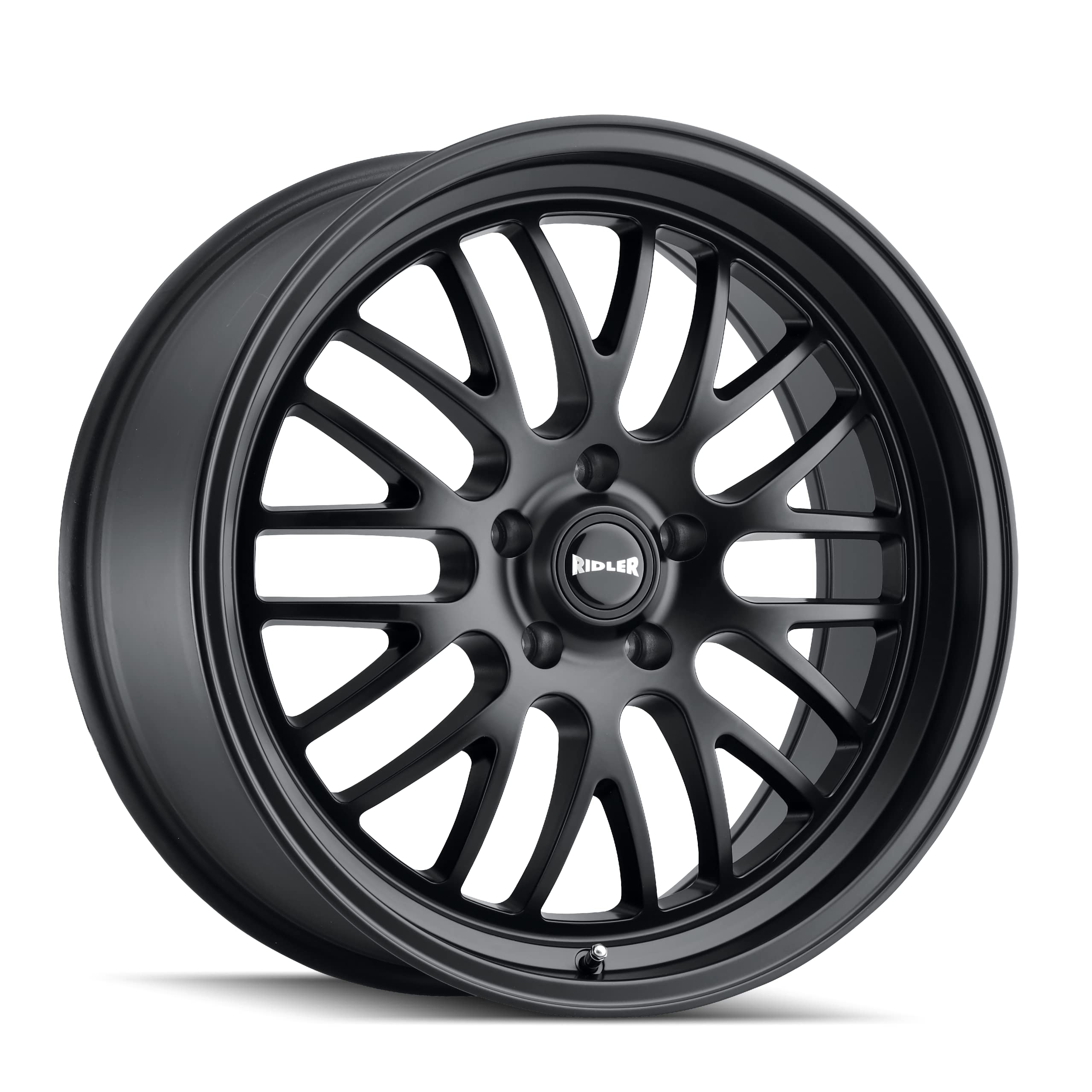 Ridler 607 Custom Wheels Matte Black Wheel with Alloy Steel (20 x 10.5 inches /5 x 72 mm, 40 mm Offset)