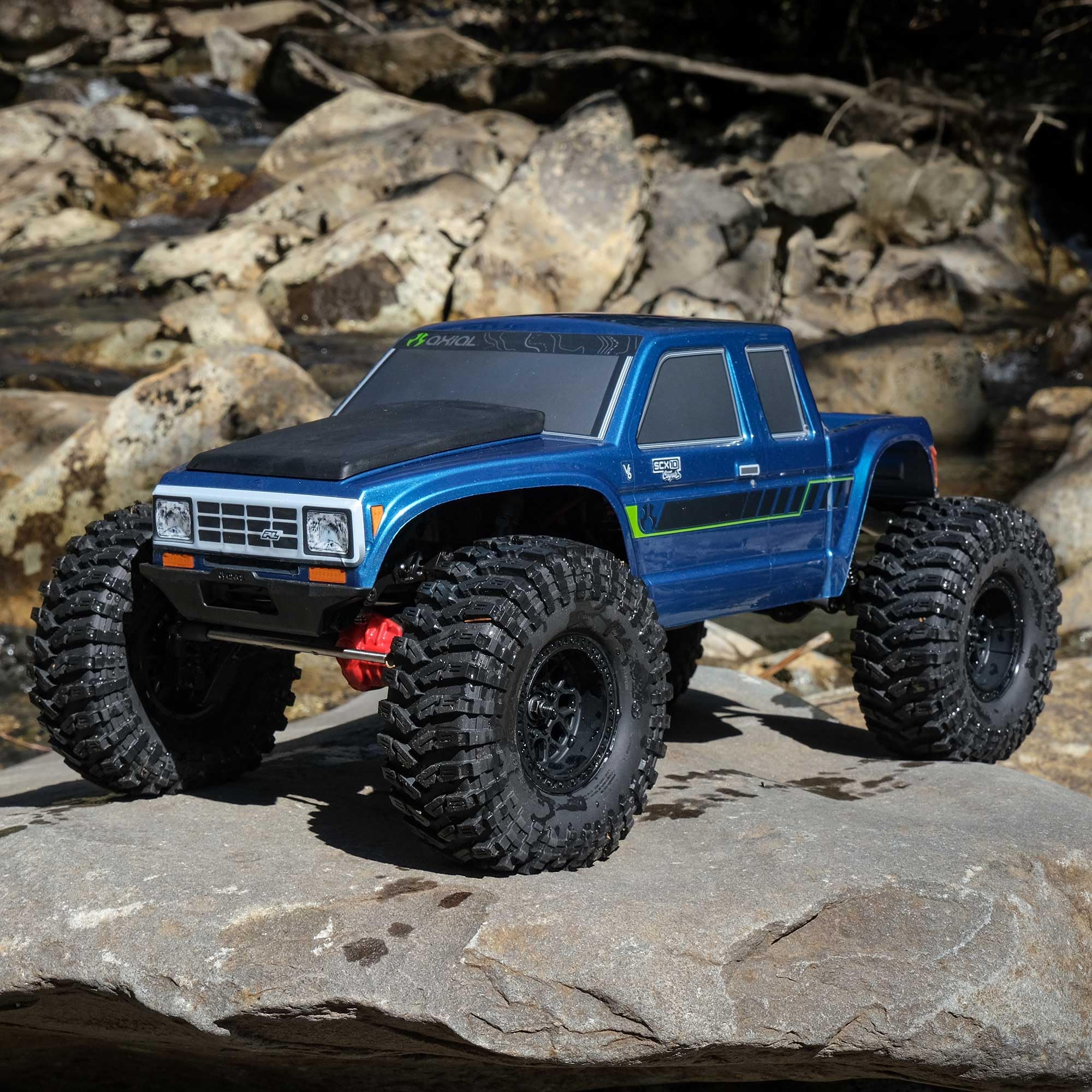 Axial 1/10 RC Truck SCX10 III Coyote 4X4 RTR (Battery and Charger Not Included) Brushed Rock Crawler, Blue, AXI-2036T2